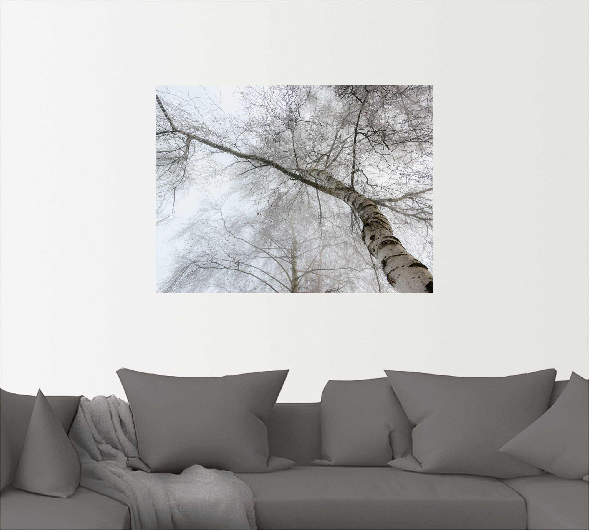 Artland Wandbild »Winter Birke«, Bäume, (1 St.), als Leinwandbild, Wandaufkleber in verschied. Größen