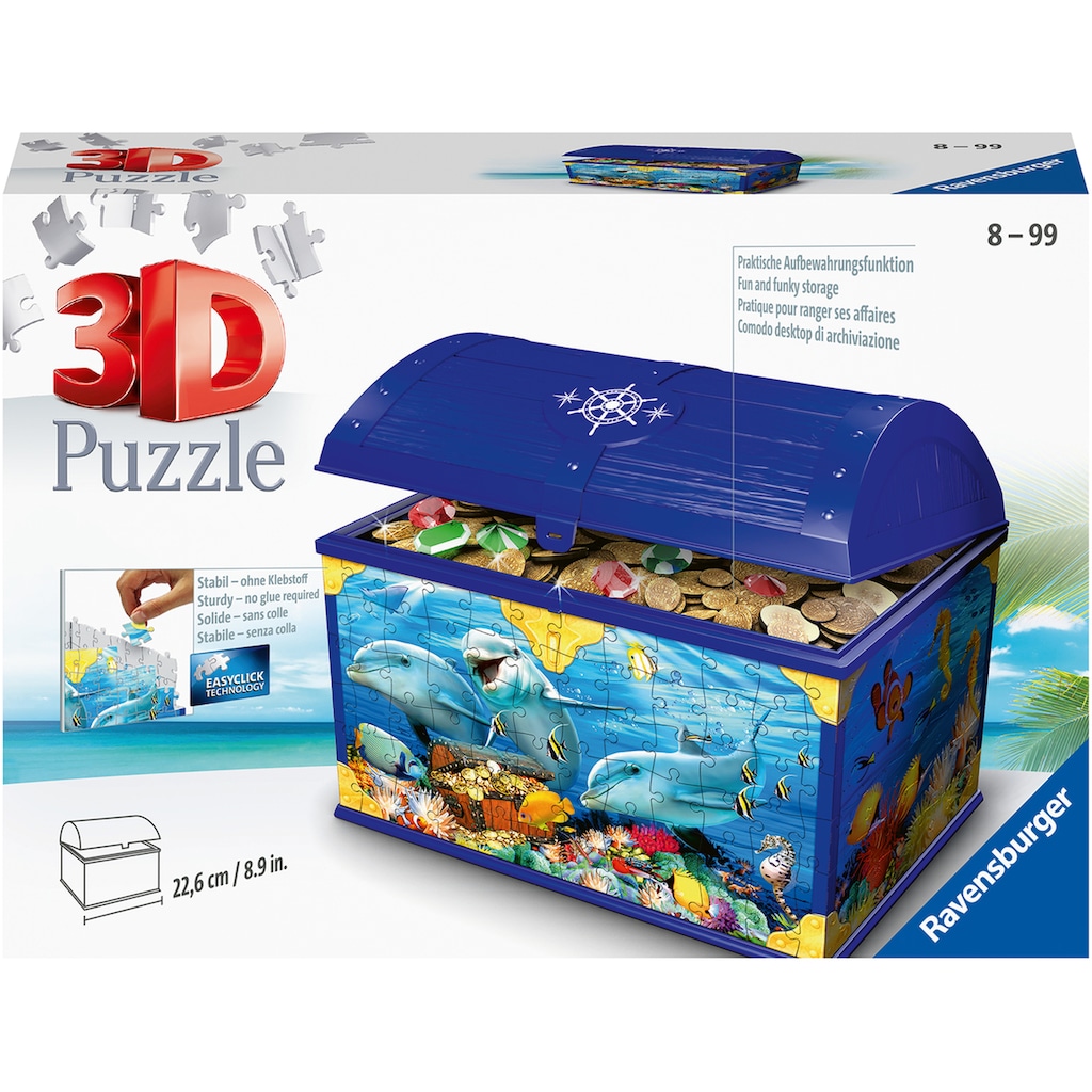 Ravensburger 3D-Puzzle »Schatztruhe Unterwasserwelt«