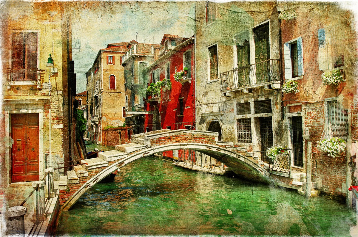 Papermoon Fototapete »Venedig Gemälde«