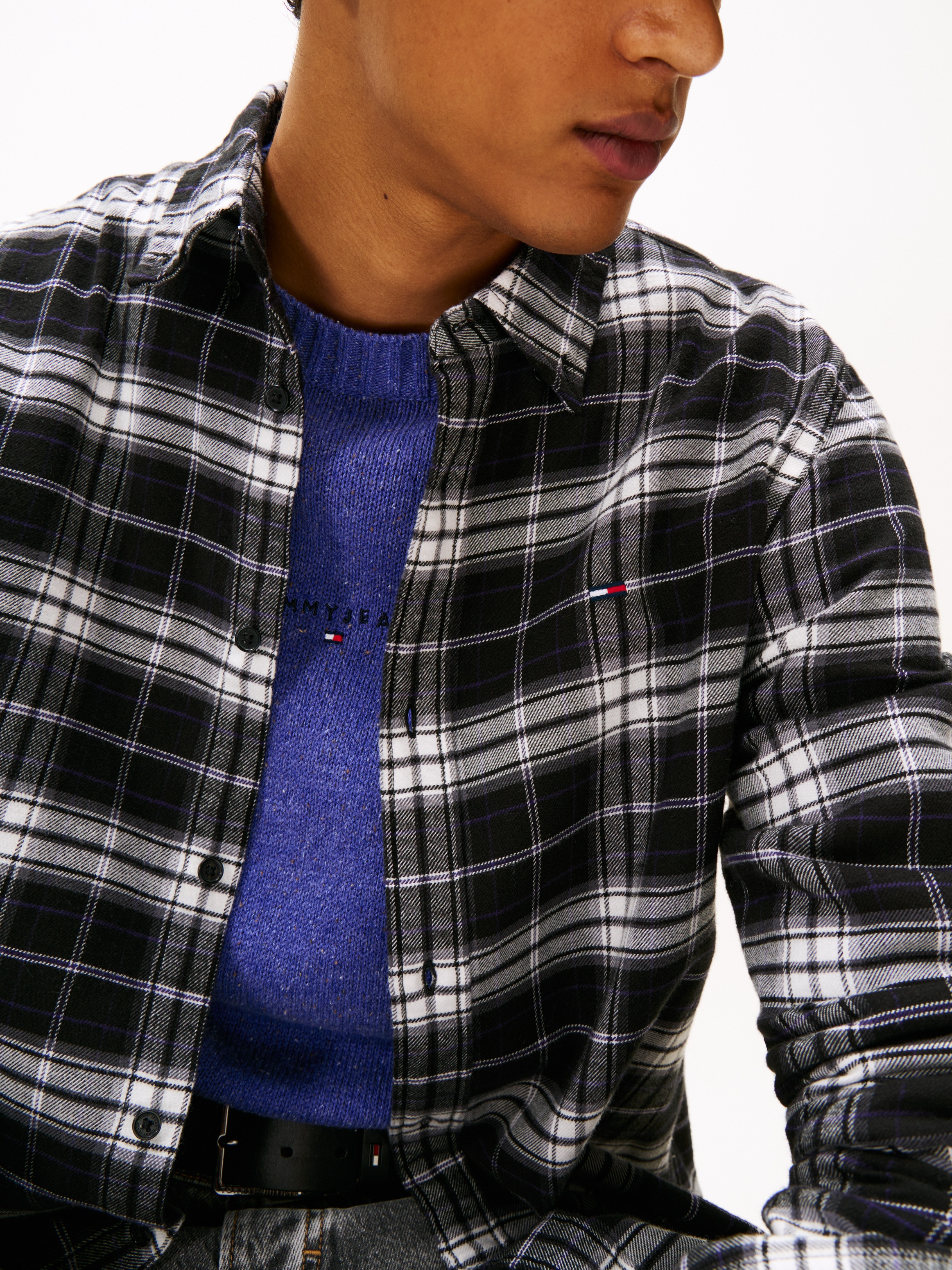 Tommy Jeans Flanellhemd "TJM REG FLANNEL CHECK SHIRT EXT" kariert, regular günstig online kaufen