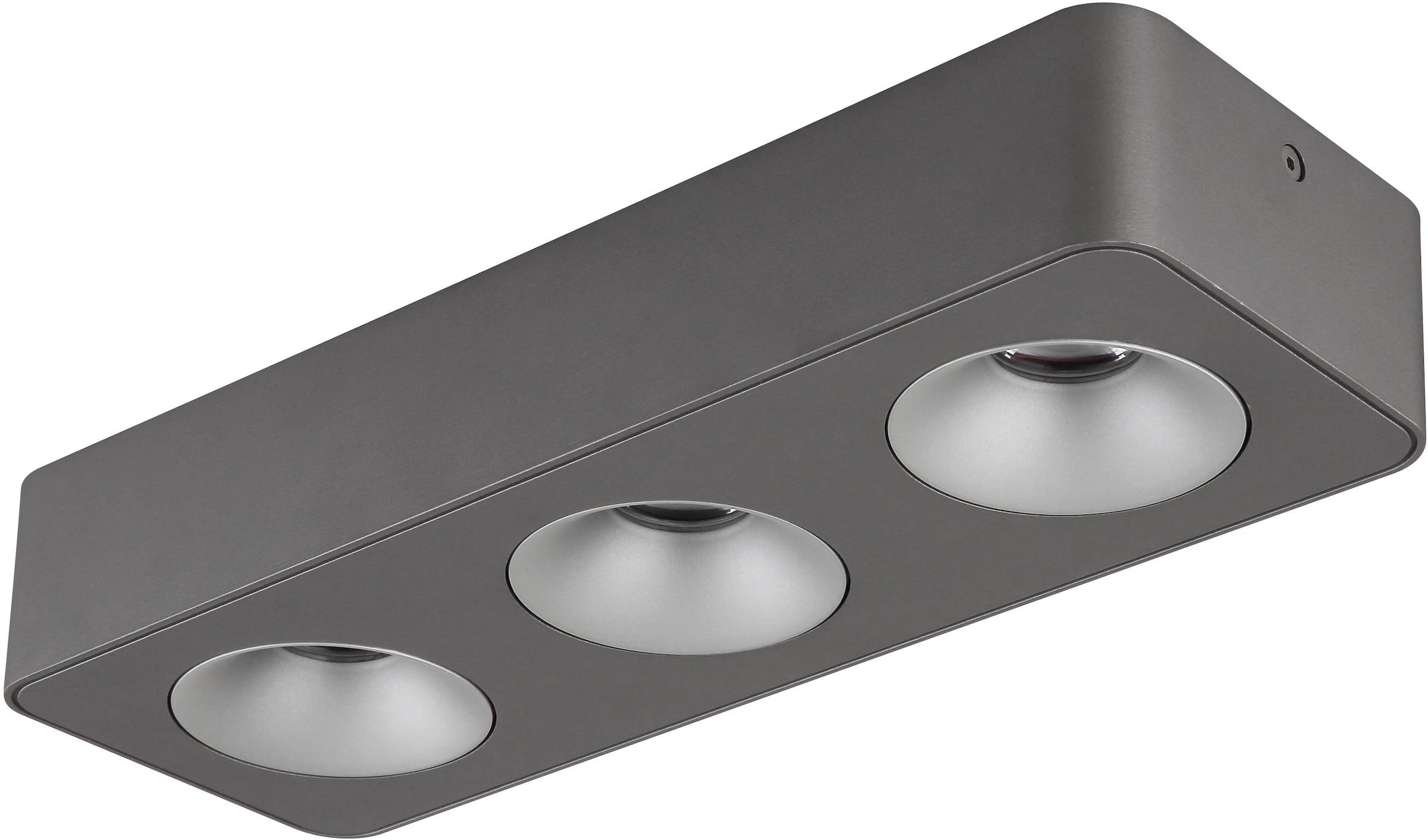 GLOBO LIGHTING LED Deckenstrahler »HANGARAU«, Leuchtmittel LED-Modul | LED fest integriert, Spot/grau/3000K/Flur/Wohnbereich/LxBxH: 1800x85x185mm