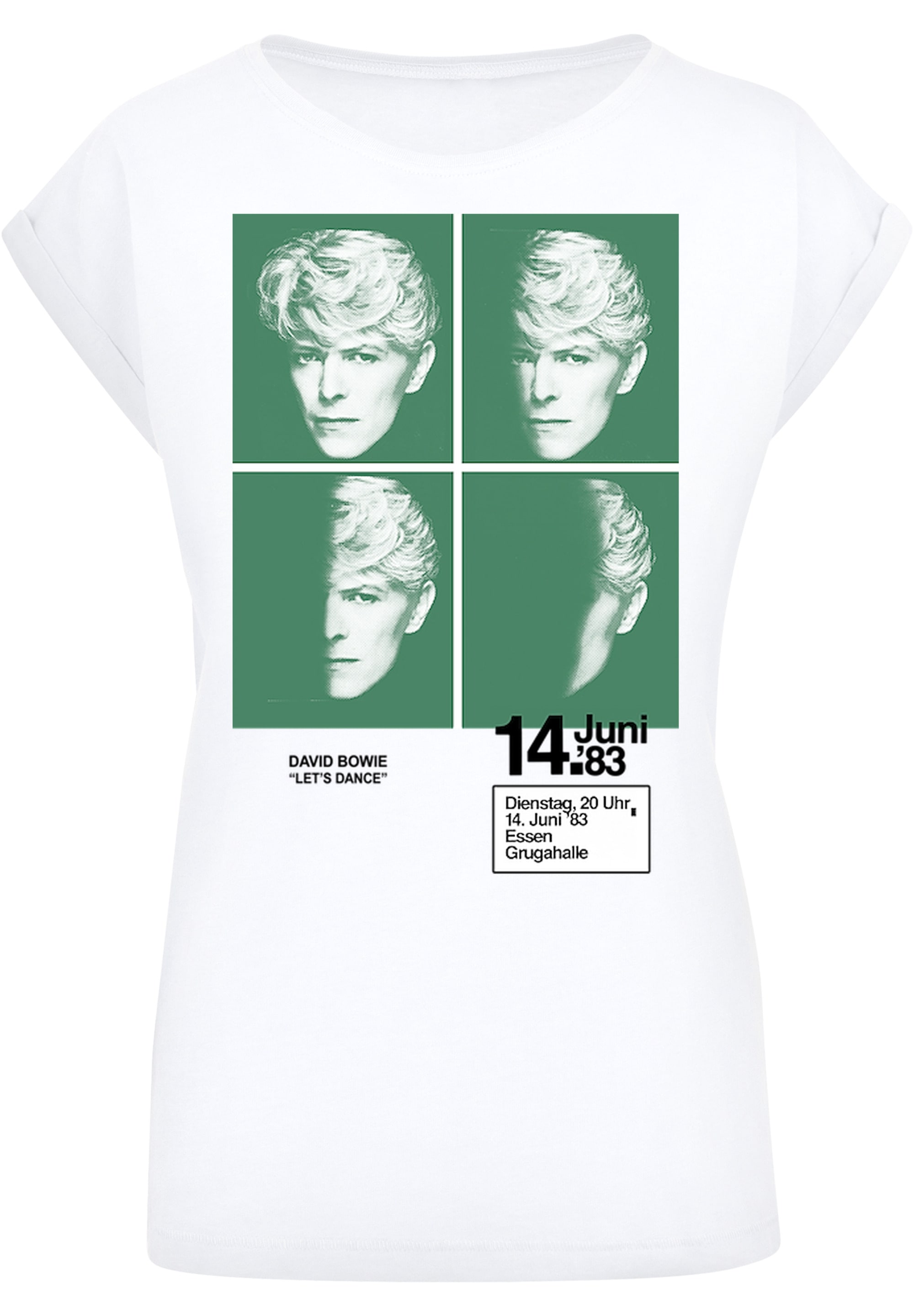 F4NT4STIC T-Shirt »David Bowie 1983 Concert Poster'«, Print