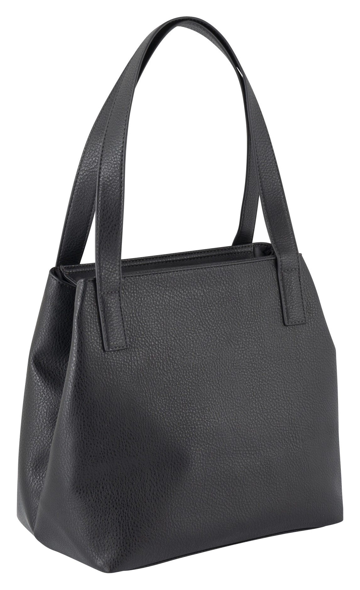 TOM TAILOR Shopper »Miri zip«, aus griffigem Lederimitat mit praktischen flachen Handgriffen