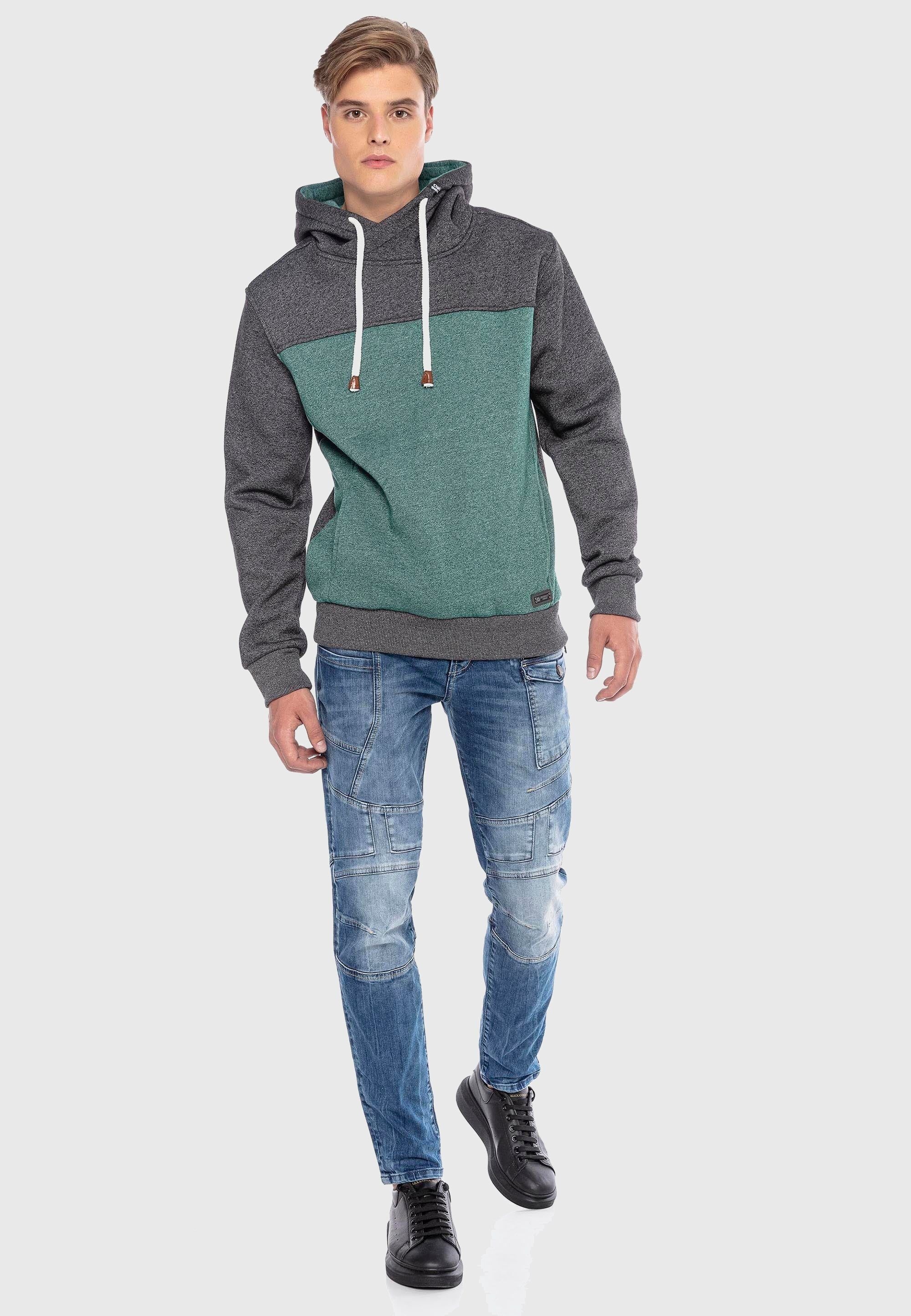Cipo & Baxx Kapuzenpullover »Sweatshirts«, (1 tlg.), im Kontrast-Look