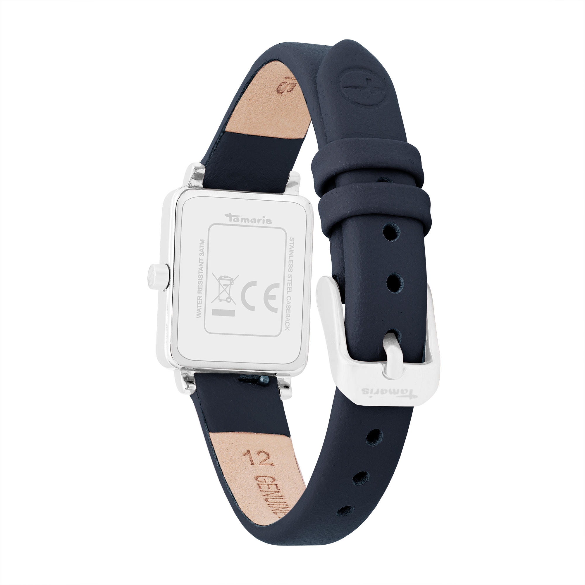 Tamaris Quarzuhr »Tiny Leather« Armbanduhr, Damenuhr, Lederarmband, analog