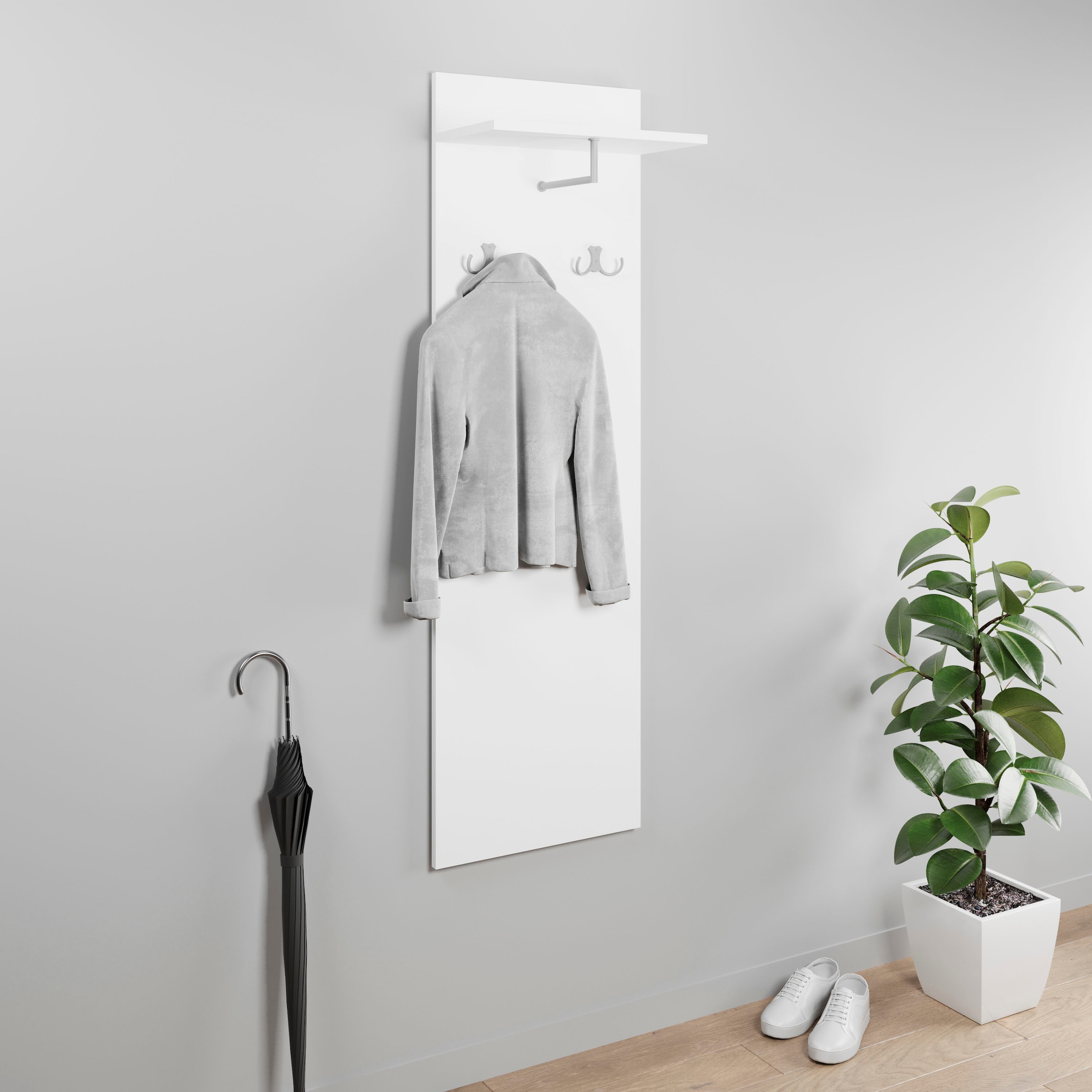 INOSIGN Garderobenpaneel "Paris" 1 Stk. tlg. Wandgarderobe mit Doppelhaken günstig online kaufen