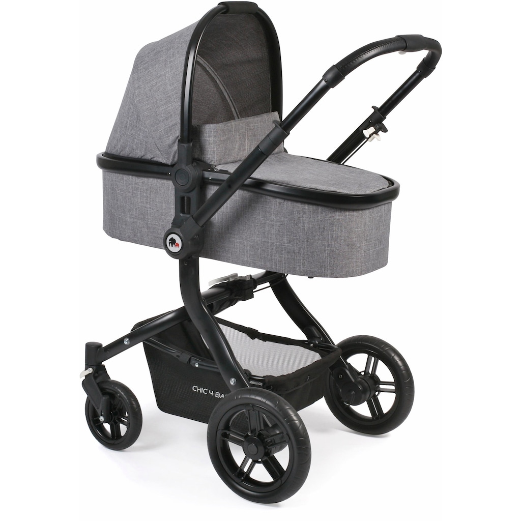 CHIC4BABY Kombi-Kinderwagen »Tano, grau«, 15 kg