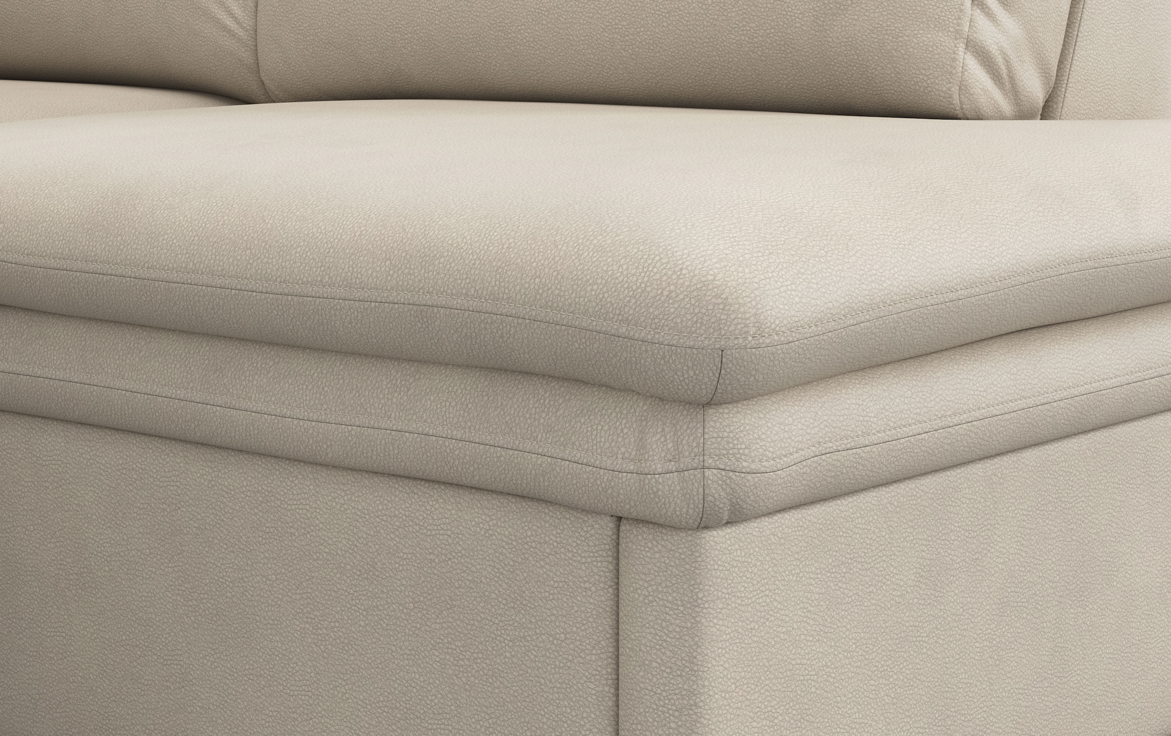 COTTA Ecksofa »Leandra L-Form«, wahlweise mit Bettfunktion & Bettkasten