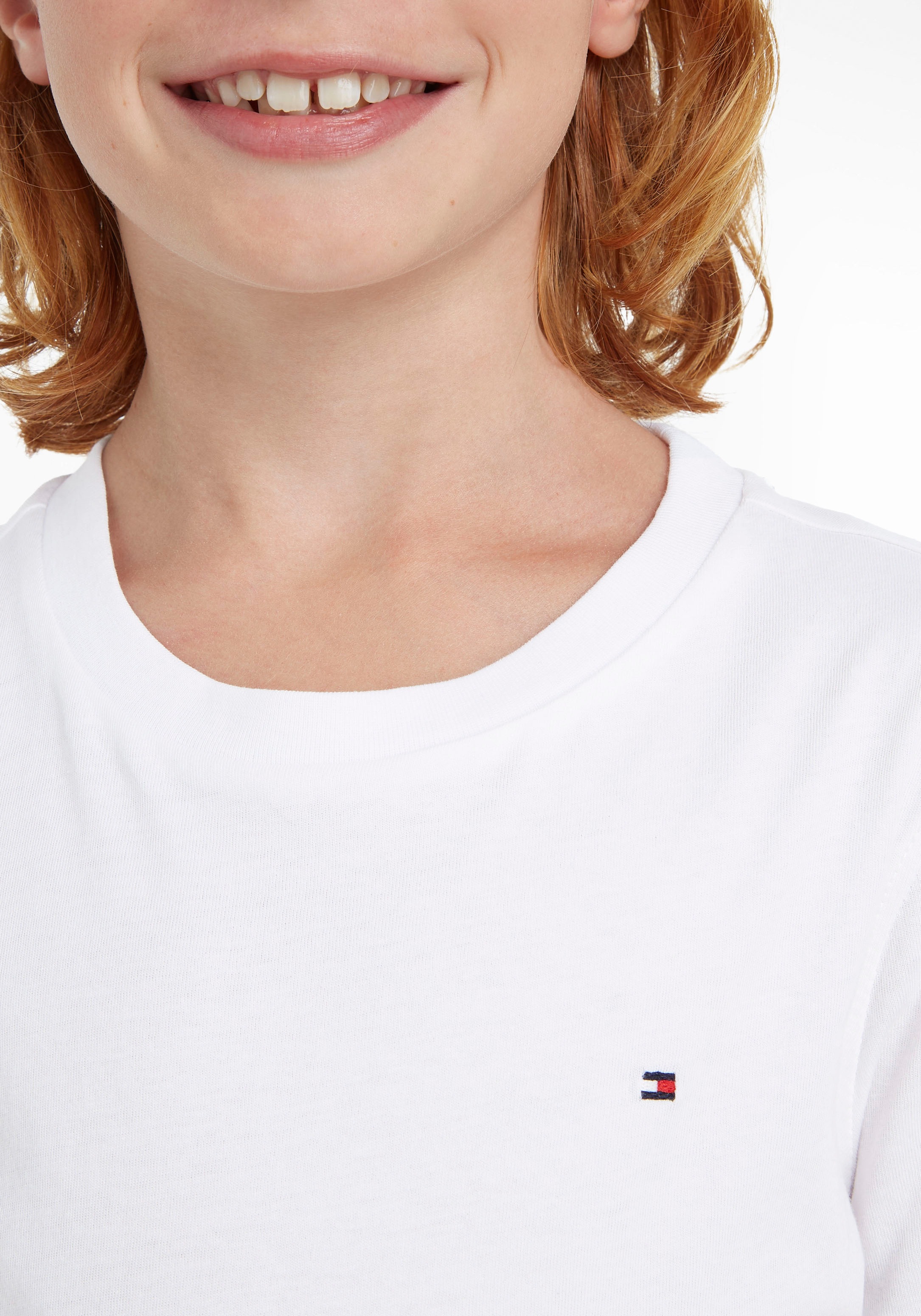 Thumbnail - Tommy Hilfiger T-Shirt "BOYS BASIC CN KNIT" für Kinder bis 16 Jahre