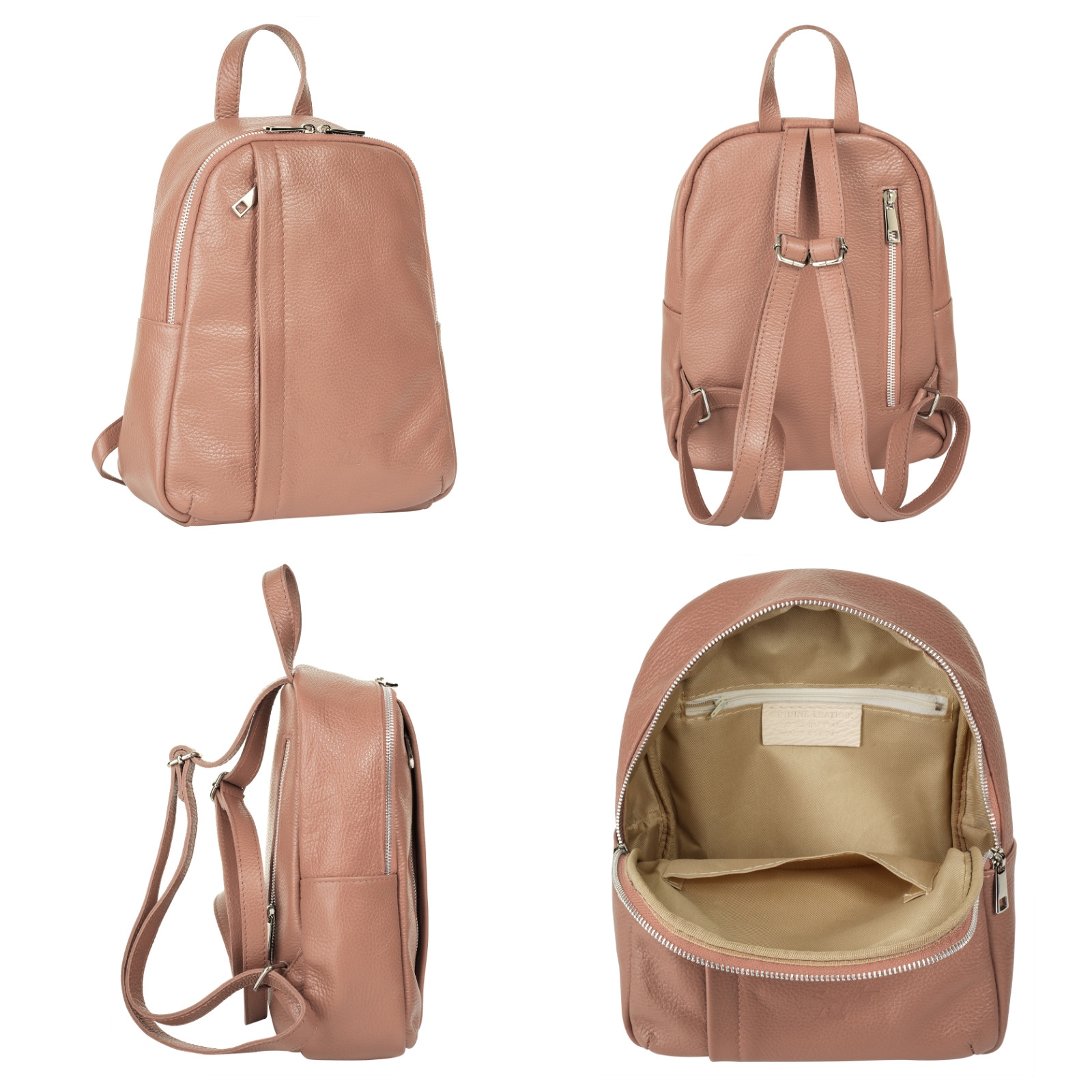 Samantha Look Cityrucksack, Echt Leder, Made in Italy