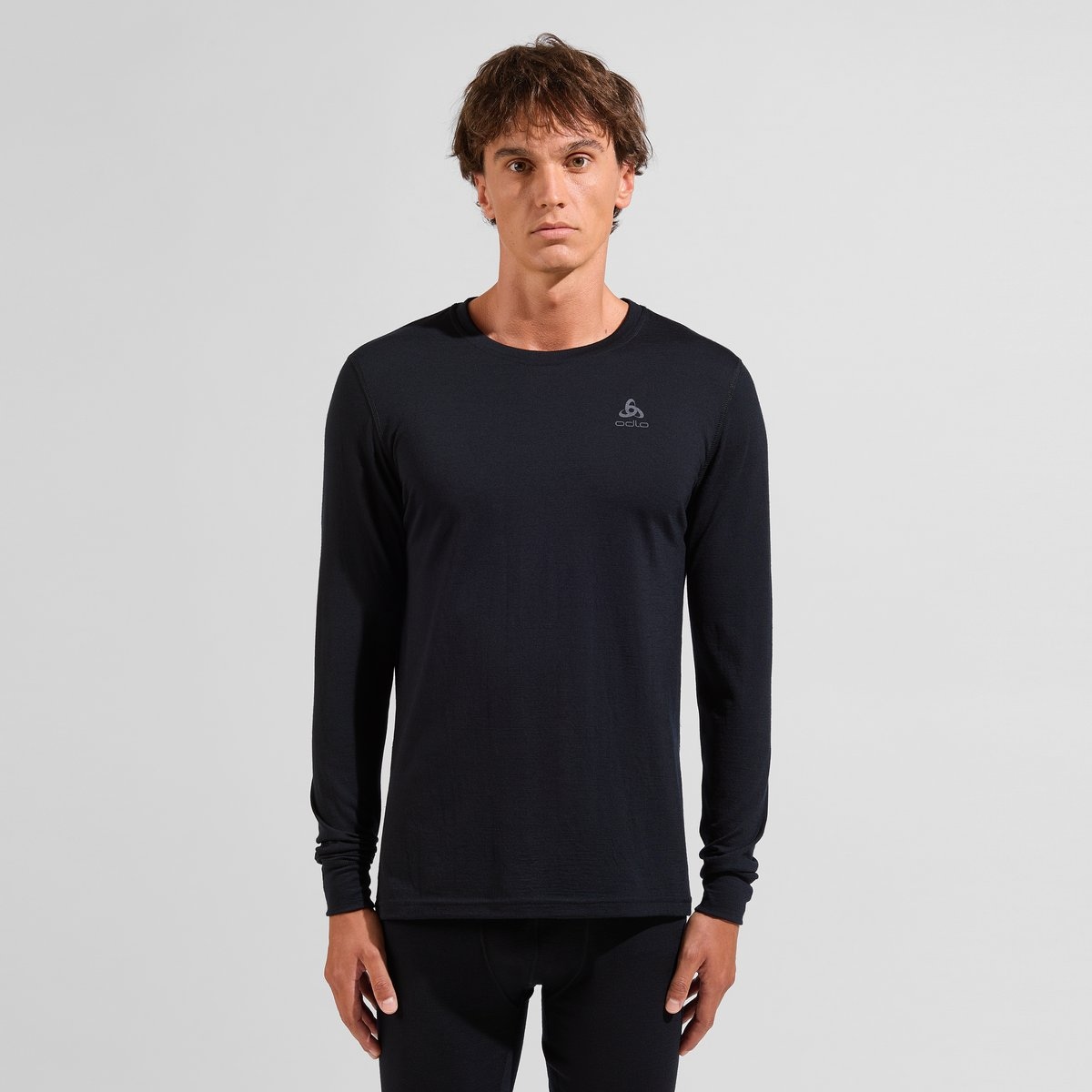 Odlo Funktionsshirt "BL TOP crew neck l/s-MERINO 200" atmungsaktives Funktionsshirt, aus Wolle, schnell trocknendes Material