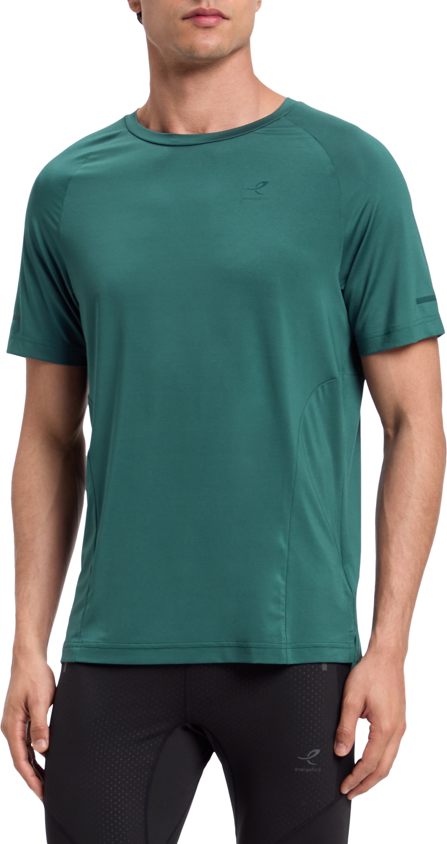 Energetics Laufshirt "HE.-T-SHIRT ELLAZOR II SHORT SLEEVE M" mit kurzen Ärmeln, kragenlos, aus Jersey, hinten länger geschnitten