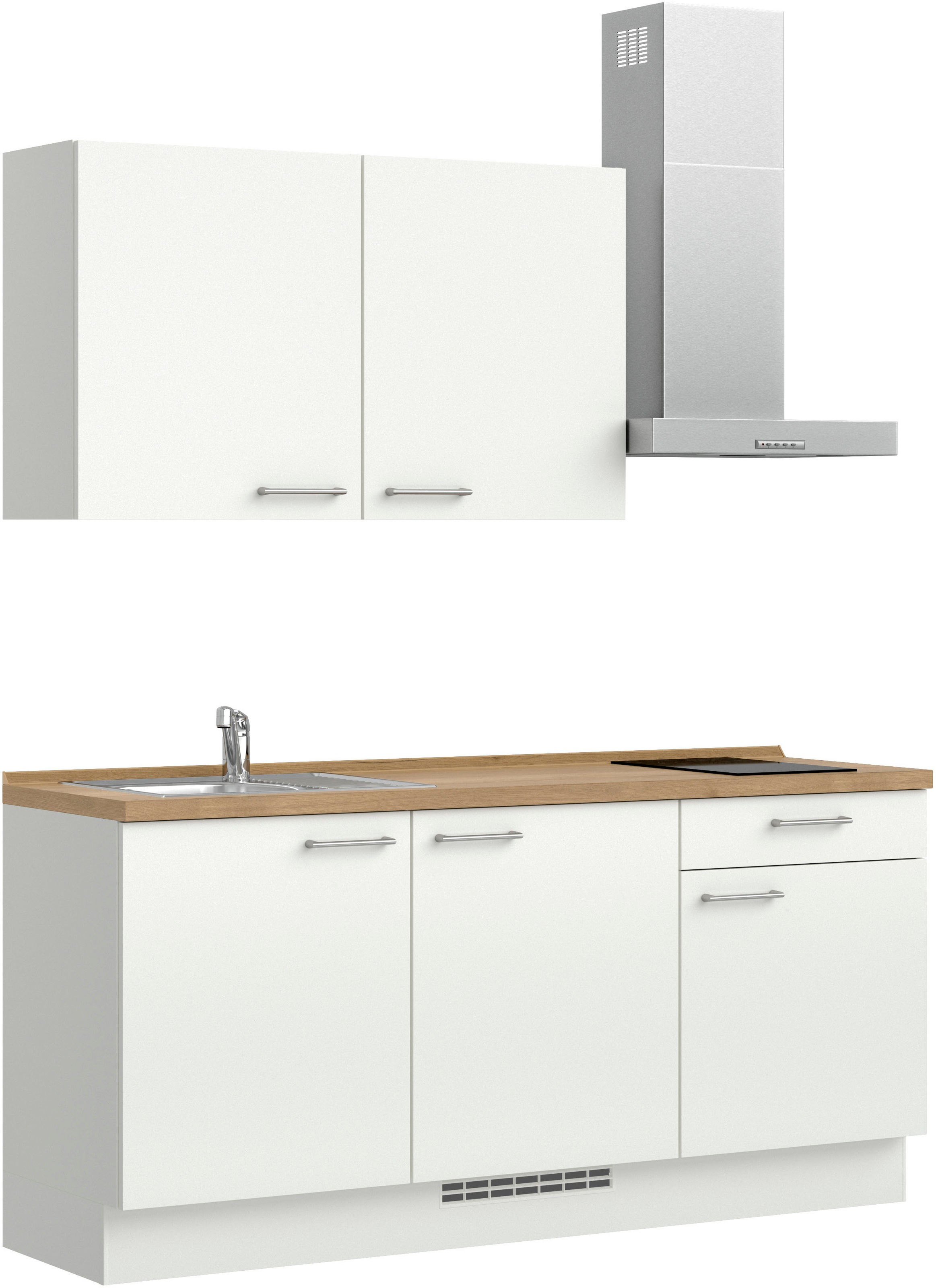 nobilia® Küchenzeile »"Laser I"«, vormontiert, Ausrichtung wählbar, Breite 180 cm, wahlw. mit E-Geräten