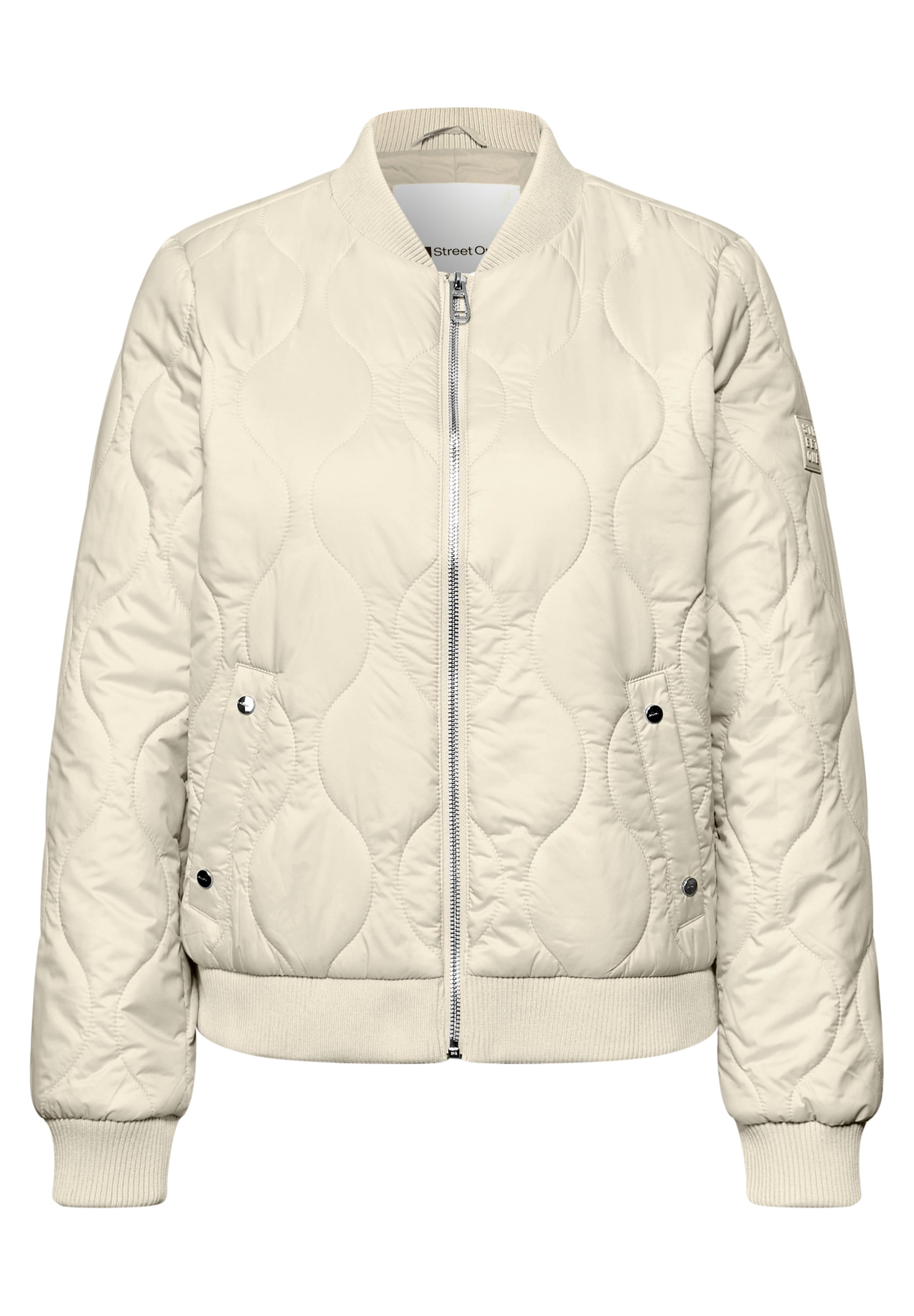 STREET ONE Kurzjacke ohne Kapuze mit Rundhalsausschnitt