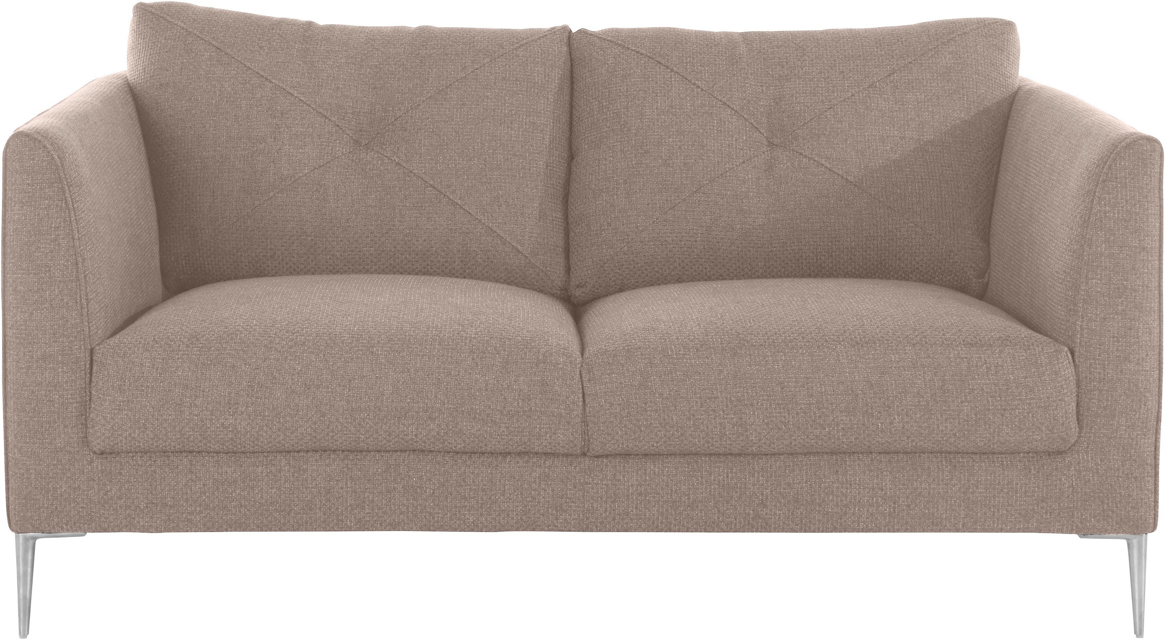 Thumbnail - TRENDMANUFAKTUR 2-Sitzer "Chilltime, elegant und bequem, Komfortsitzhöhe 46cm, hoher Fuß", mit eleganter Kreuznaht in de...
