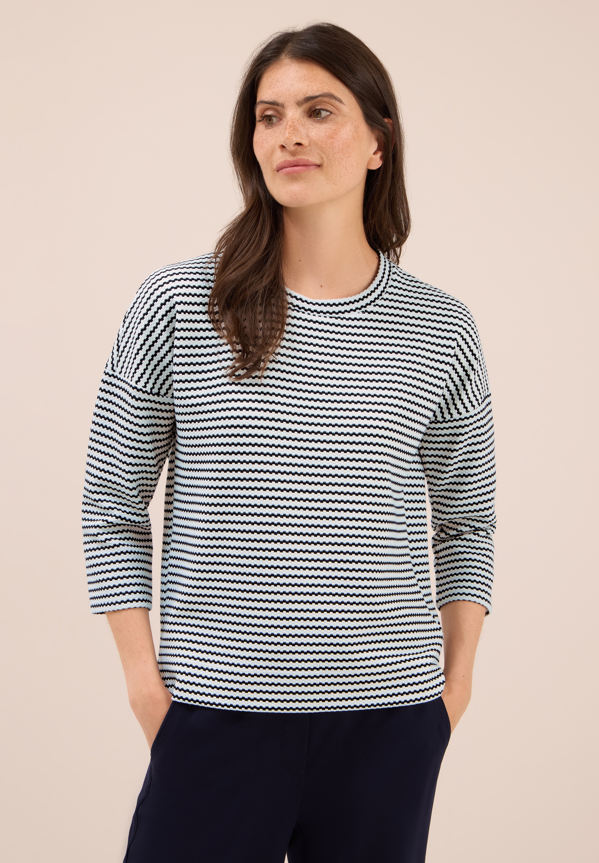 Cecil Print-Shirt mit Rundhalsausschnitt