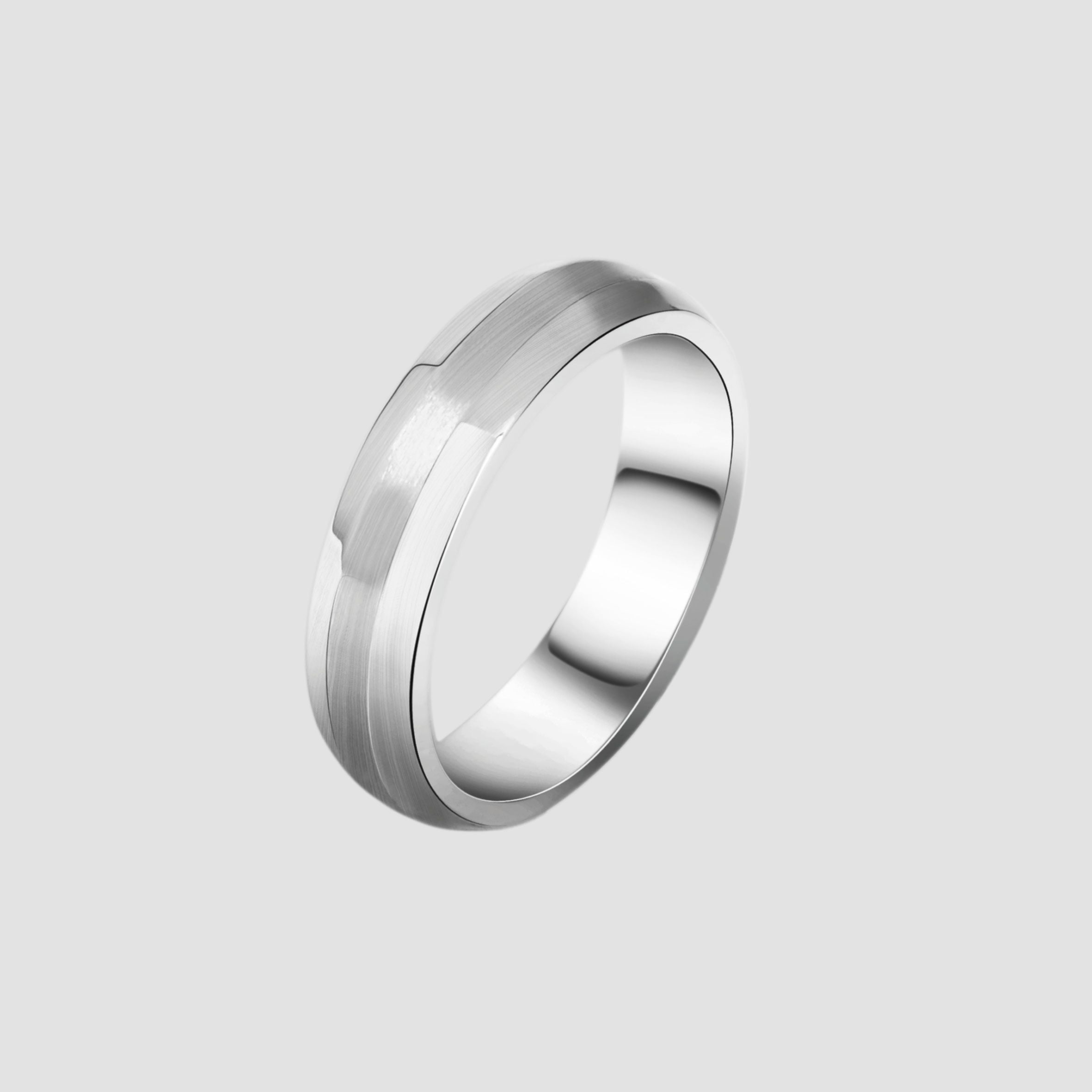 Fingerring ADELIA´S "Herren Ring aus Edelstahl" Gr. 58, silber, Fingerringe, Herren, 58, Edelstahl, Fingerring 6