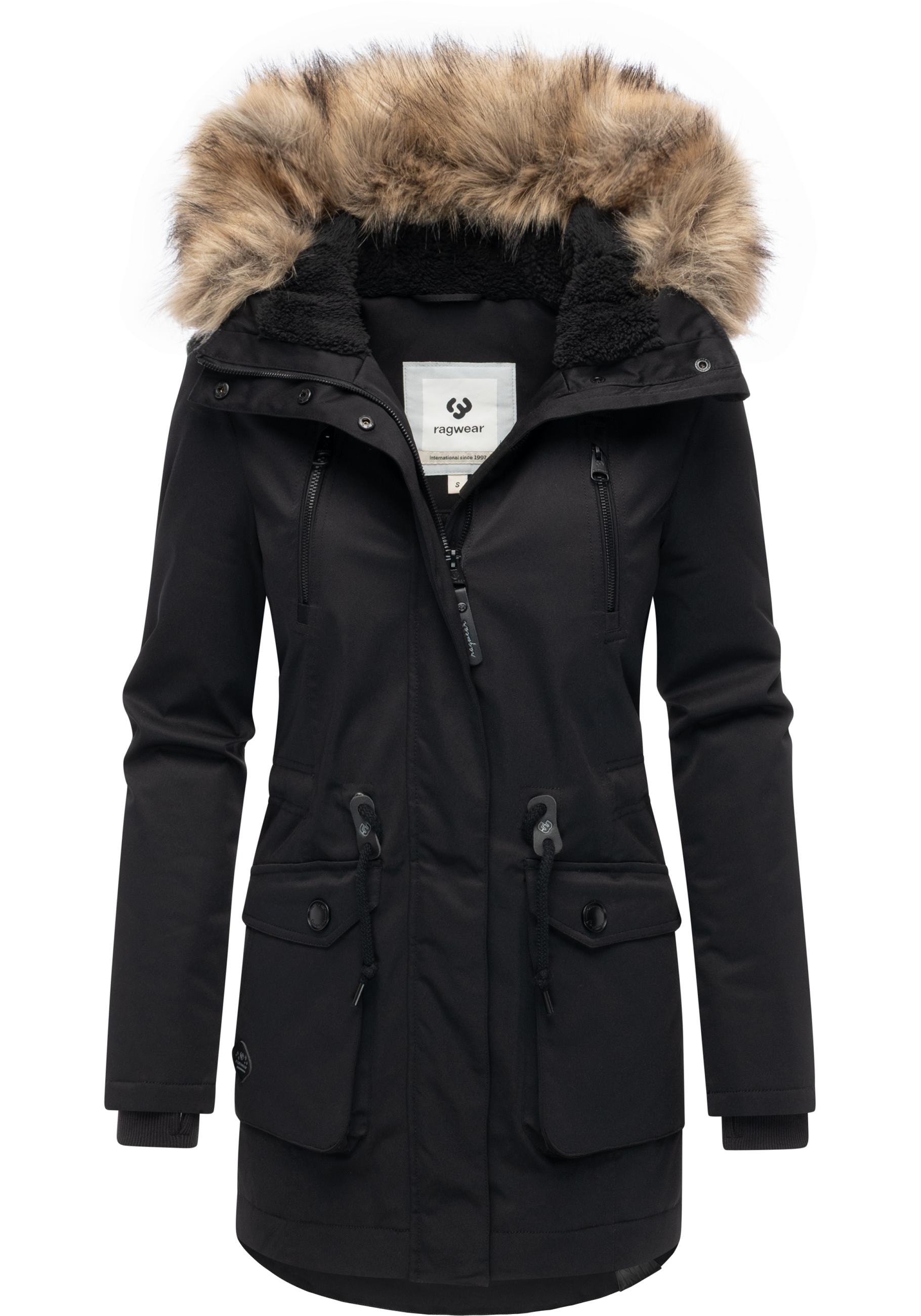 Ragwear Kurzmantel »Ellsa B YOUMODO« Warmer Damen Winterparka