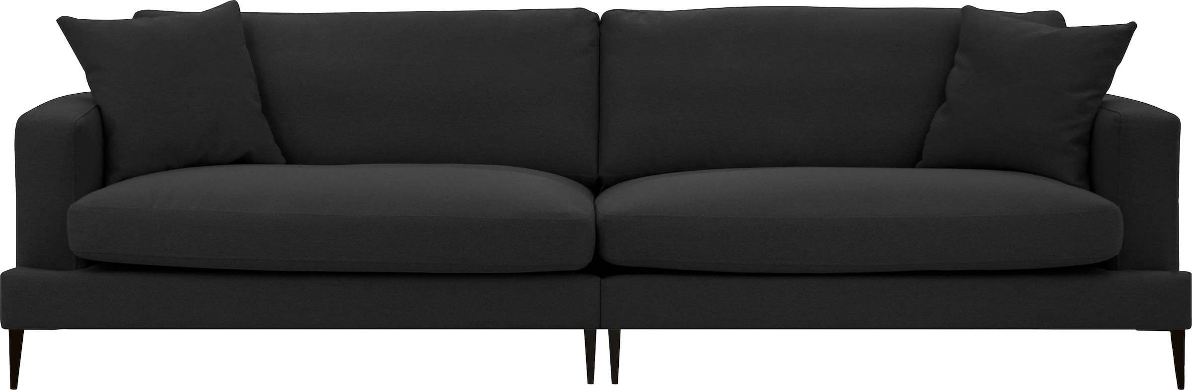 Big-Sofa »Cozy«, mit losen Kissen und Metallbeinen