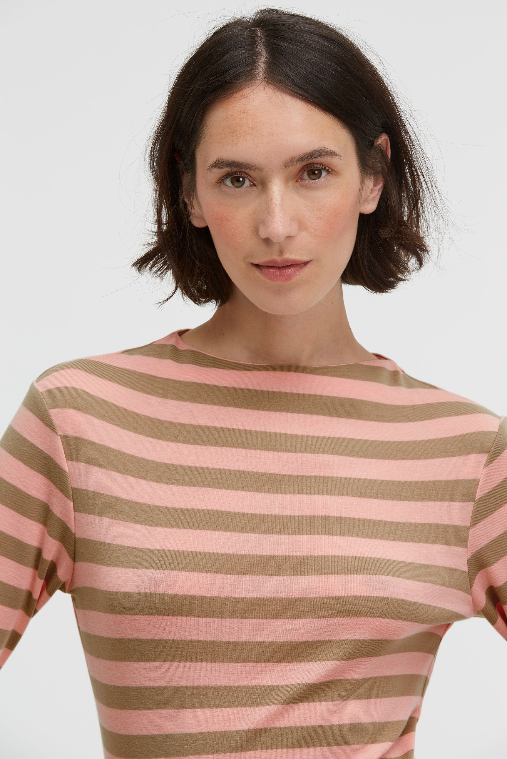 SENSES.THE LABEL Rundhalsshirt mit überlangen Ärmeln