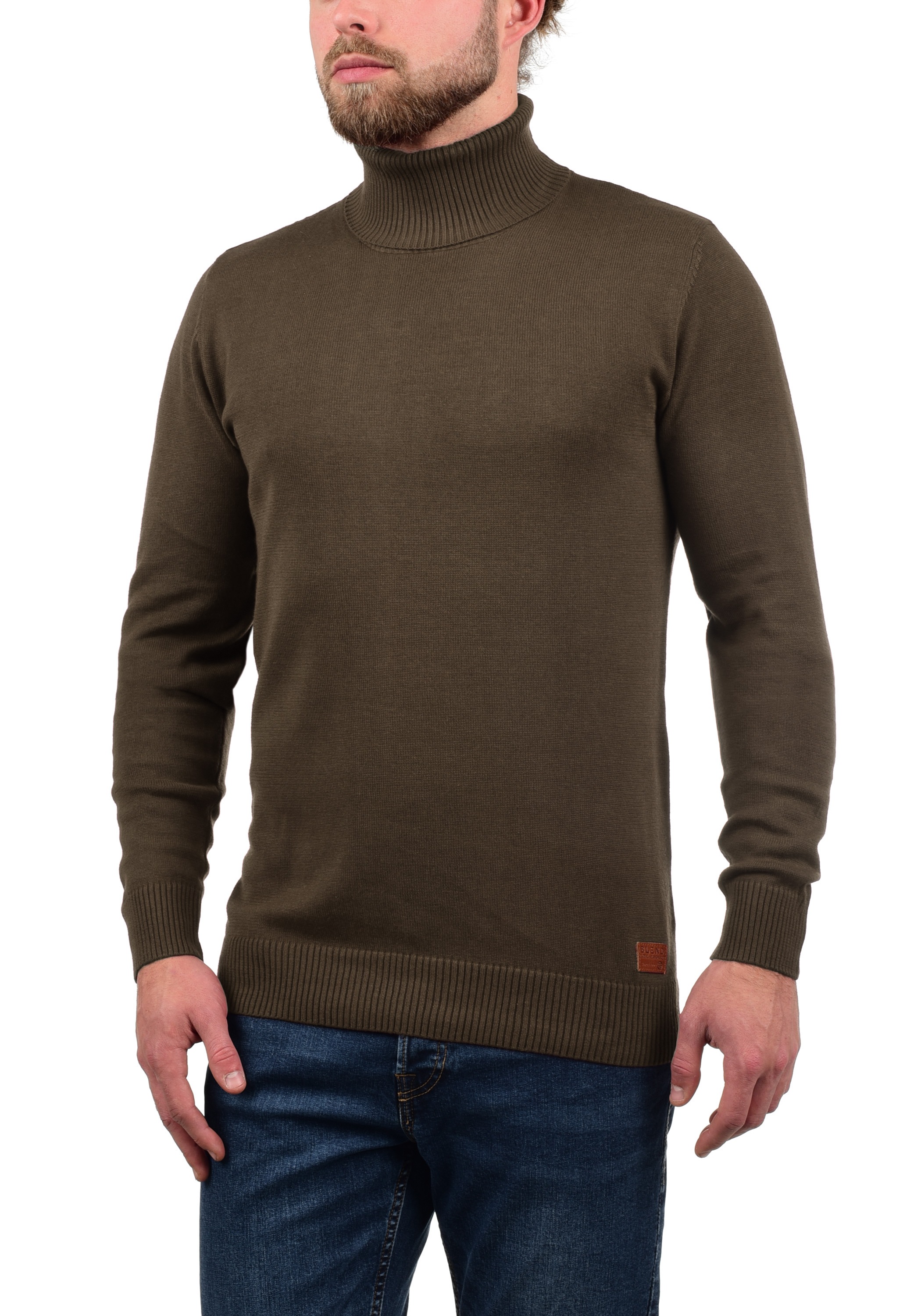 Blend Rollkragenpullover "BHLatif", Feinstrick Pullover mit Rollkragen günstig online kaufen