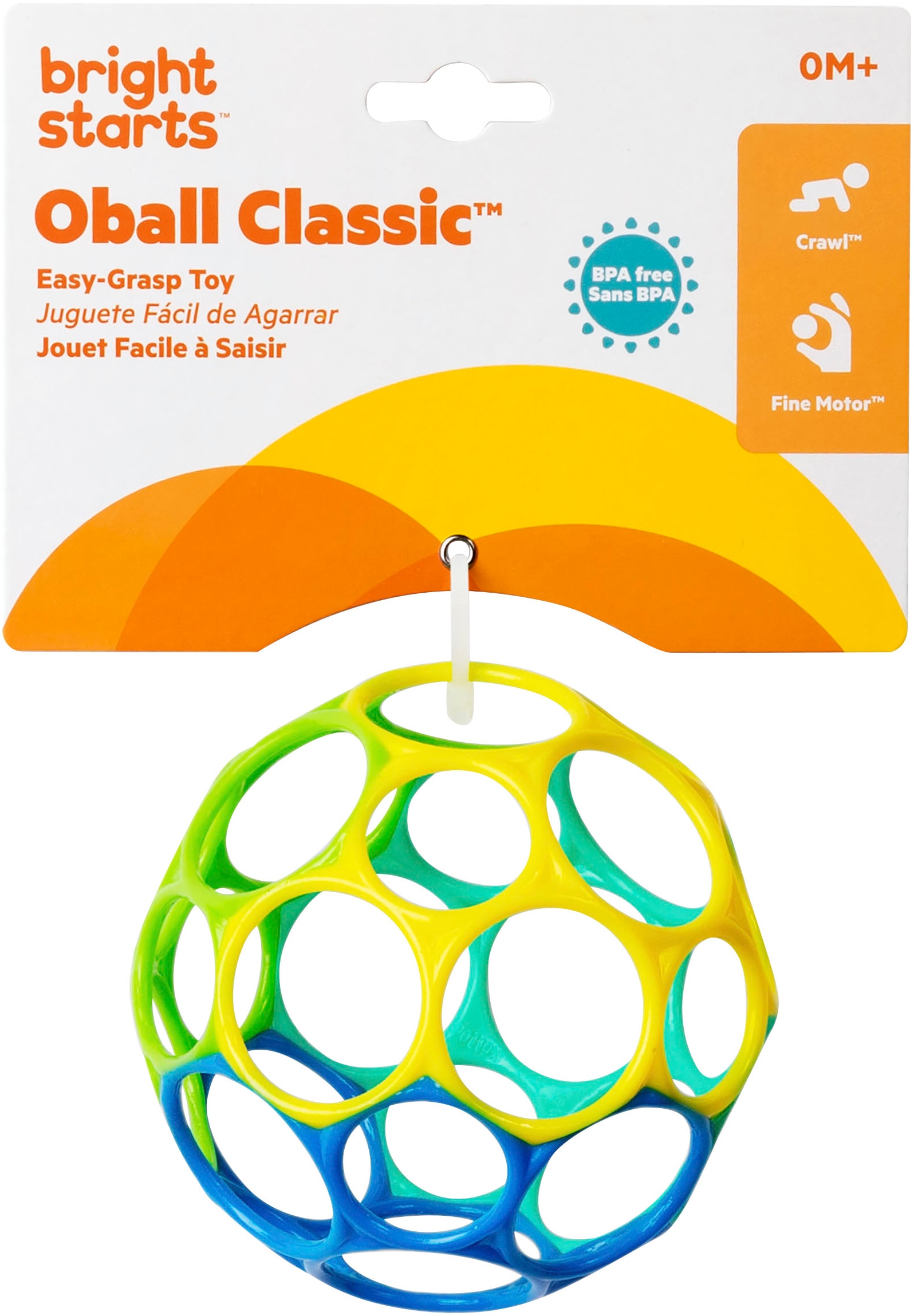 Bright Starts Greifspielzeug »Oball Classic™ Easy-Grasp Toy - Rot/Blau/Grün/Gelb«