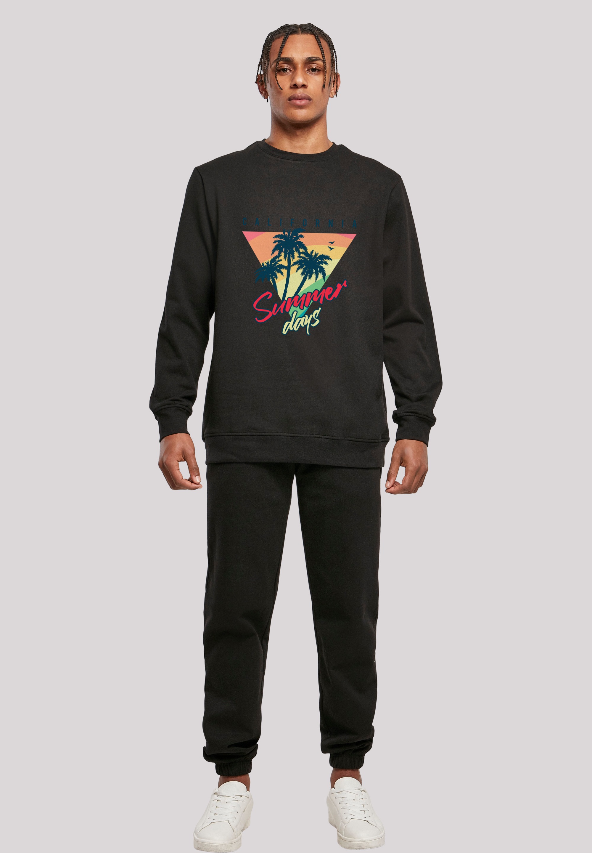 F4NT4STIC Sweatshirt »California Palmen Retro«, Premium Qualität