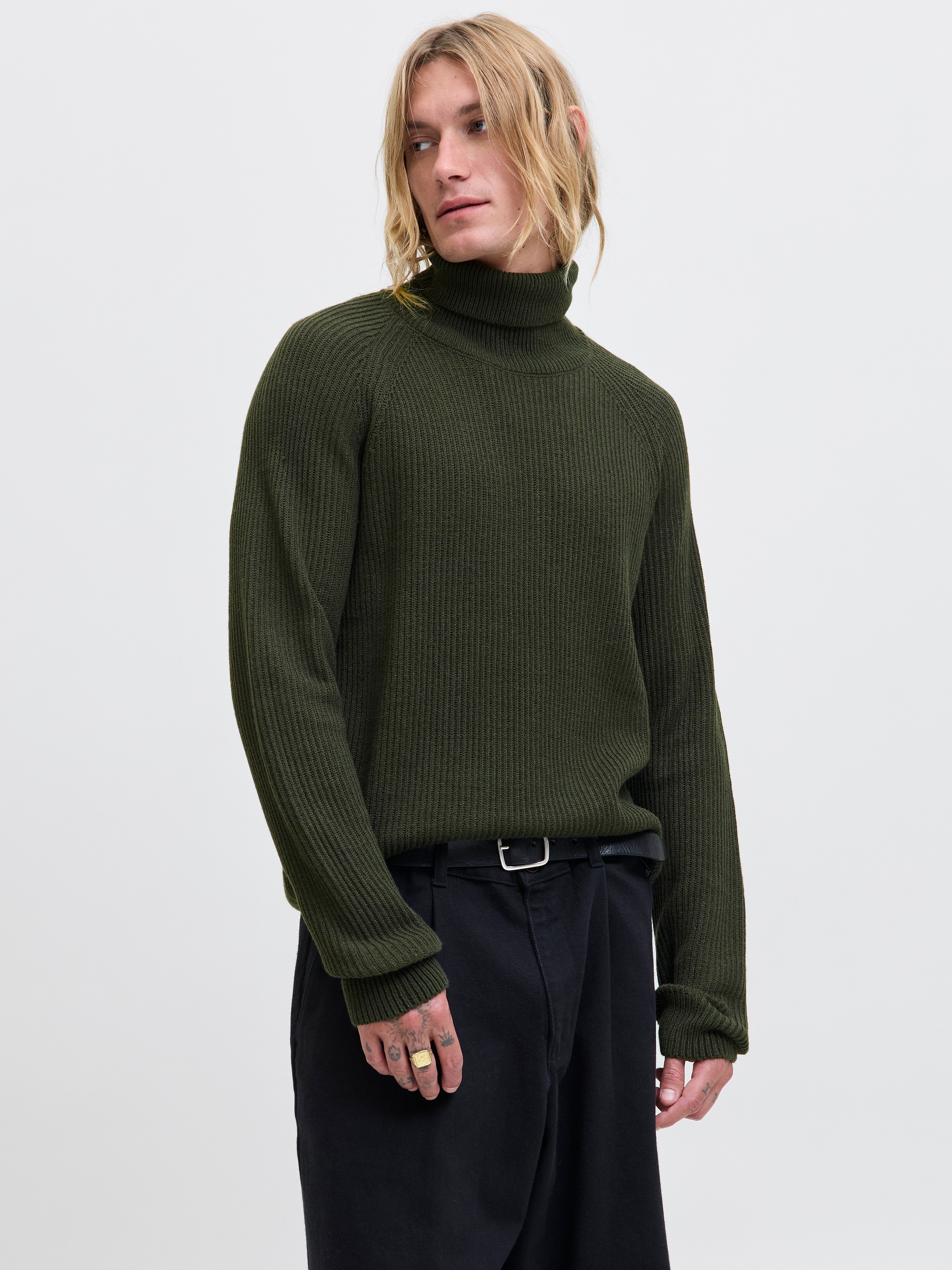 Jack & Jones Rollkragenpullover "JJPANNEL KNIT ROLL NECK AW25" günstig online kaufen