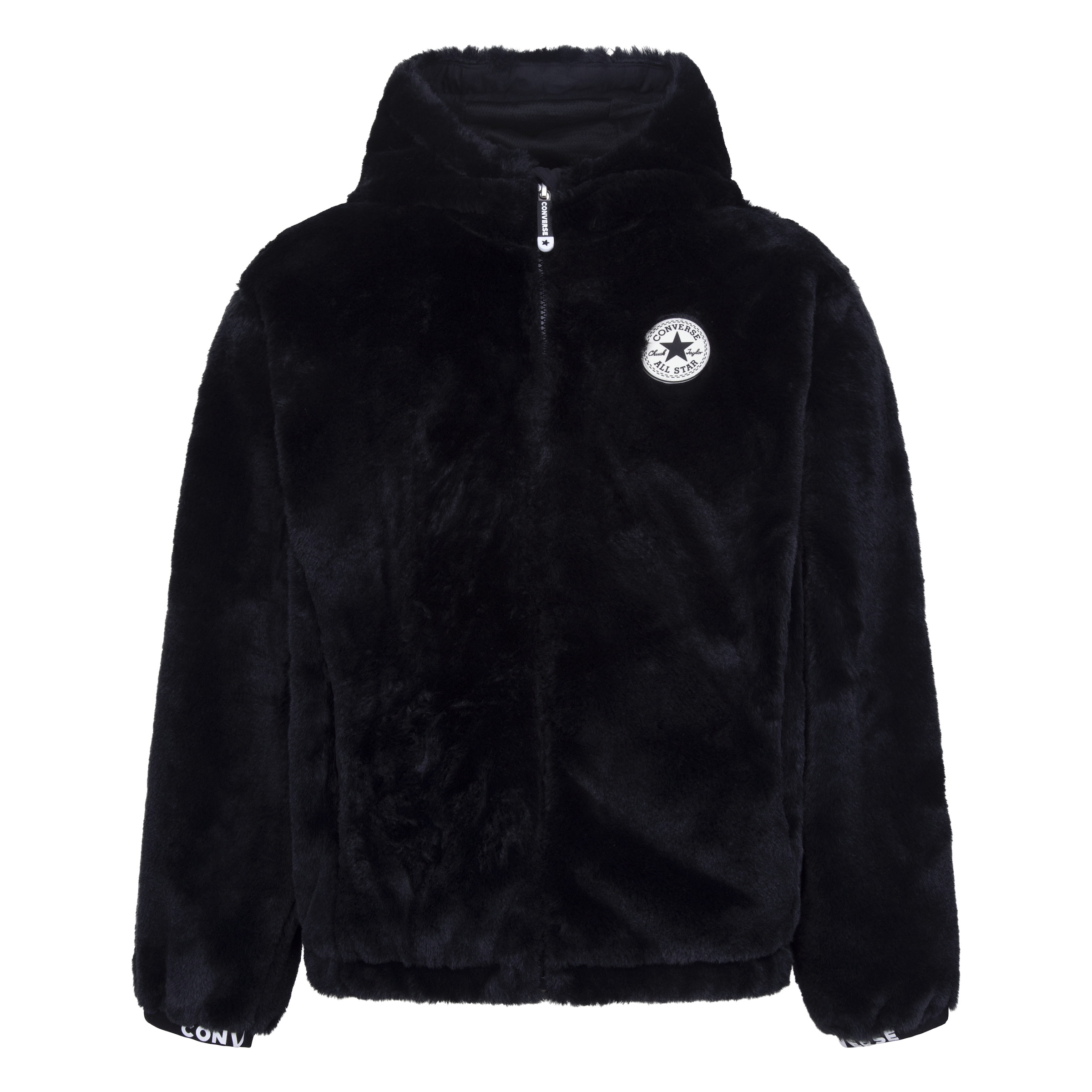 Outdoorjacke »FAUX FUR JKT - für Kinder«, mit Kapuze