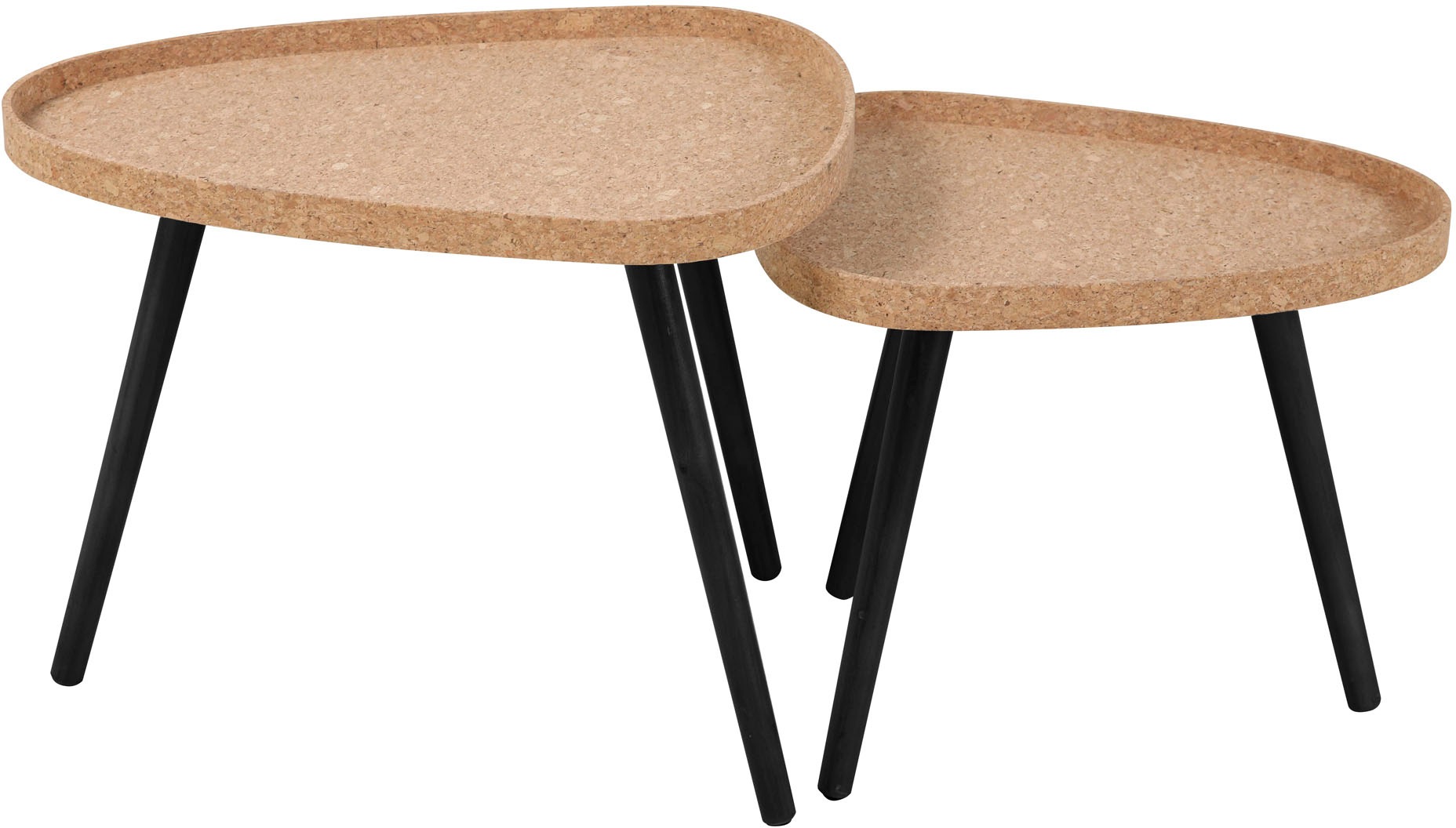 Thumbnail - INOSIGN Beistelltisch Set, 2er Set, 2 Stk. tlg. Tischplatte aus Kork