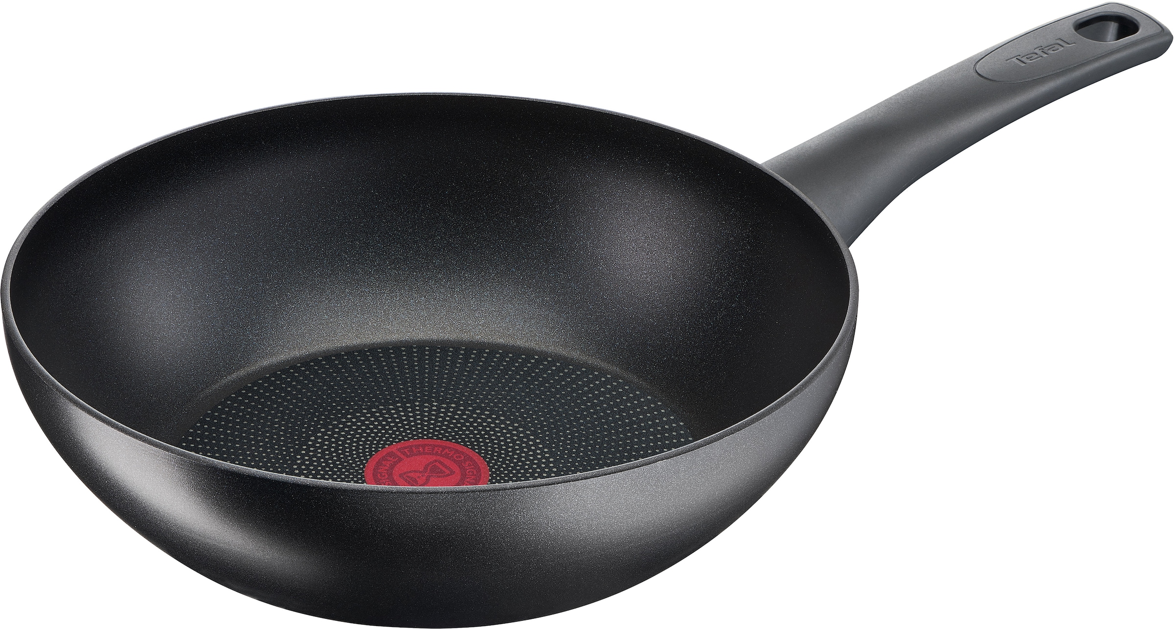 Tefal Wok "Ultimate On Wokpfanne Induktion 28 cm", Aluminium, (1 tlg.), Titanium Antihaftbeschichtung, Thermo-Signal, al