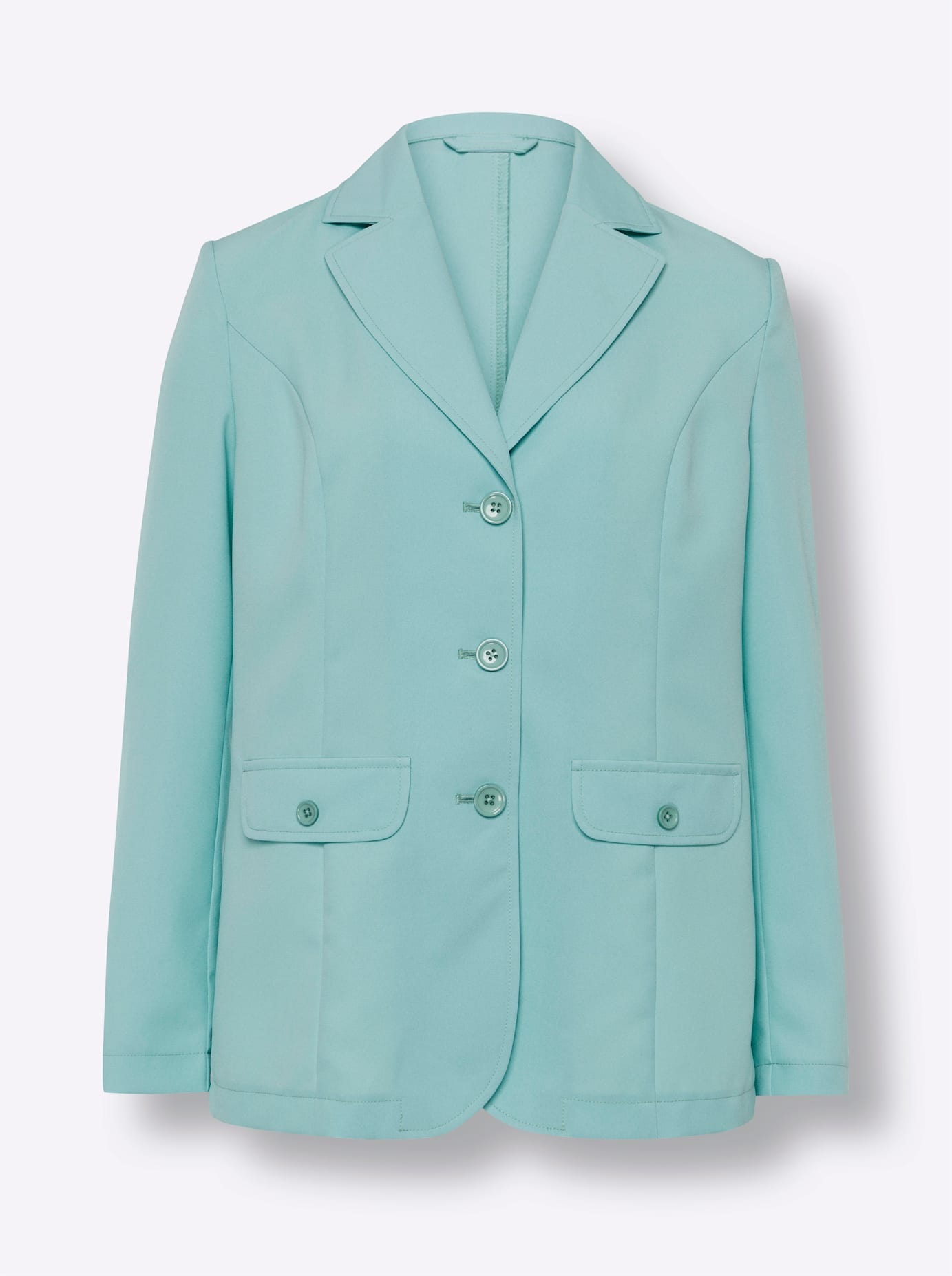 Classic Basics Blazer Women's Blouse Jacket Mint 44 3