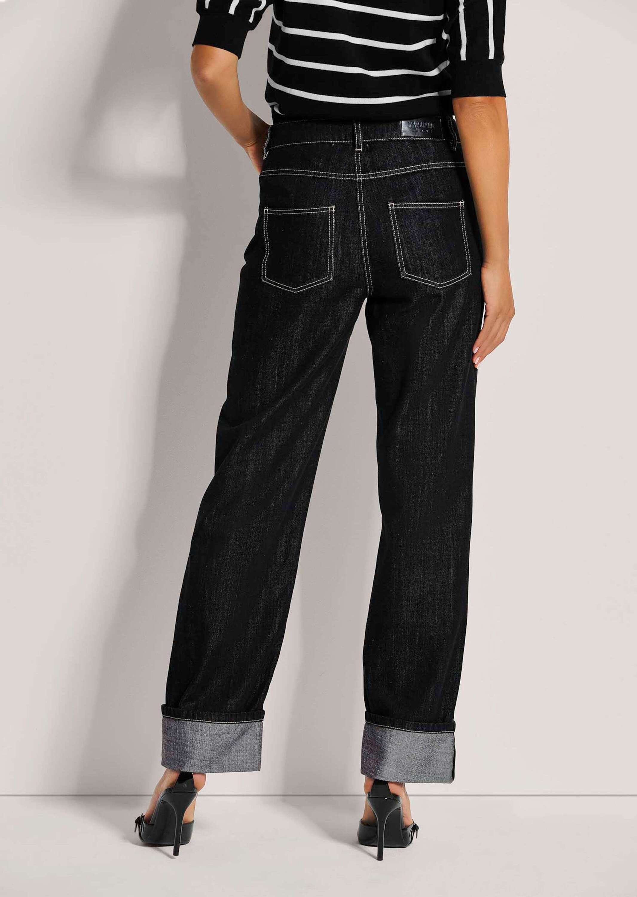MADELEINE Regular-fit-Jeans »Jeans Weite Jeans mit fixiertem Aufschlag«