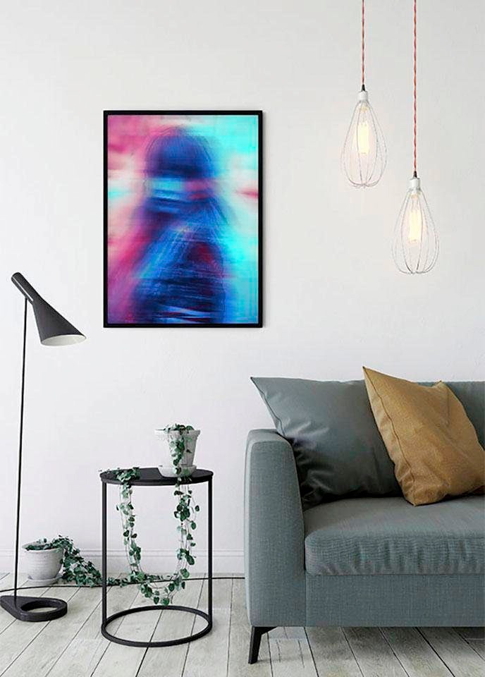 Komar Bild »Neon Girl«, Porträts, (1 St.), Wandbild zur Dekoration - ohne Rahmen