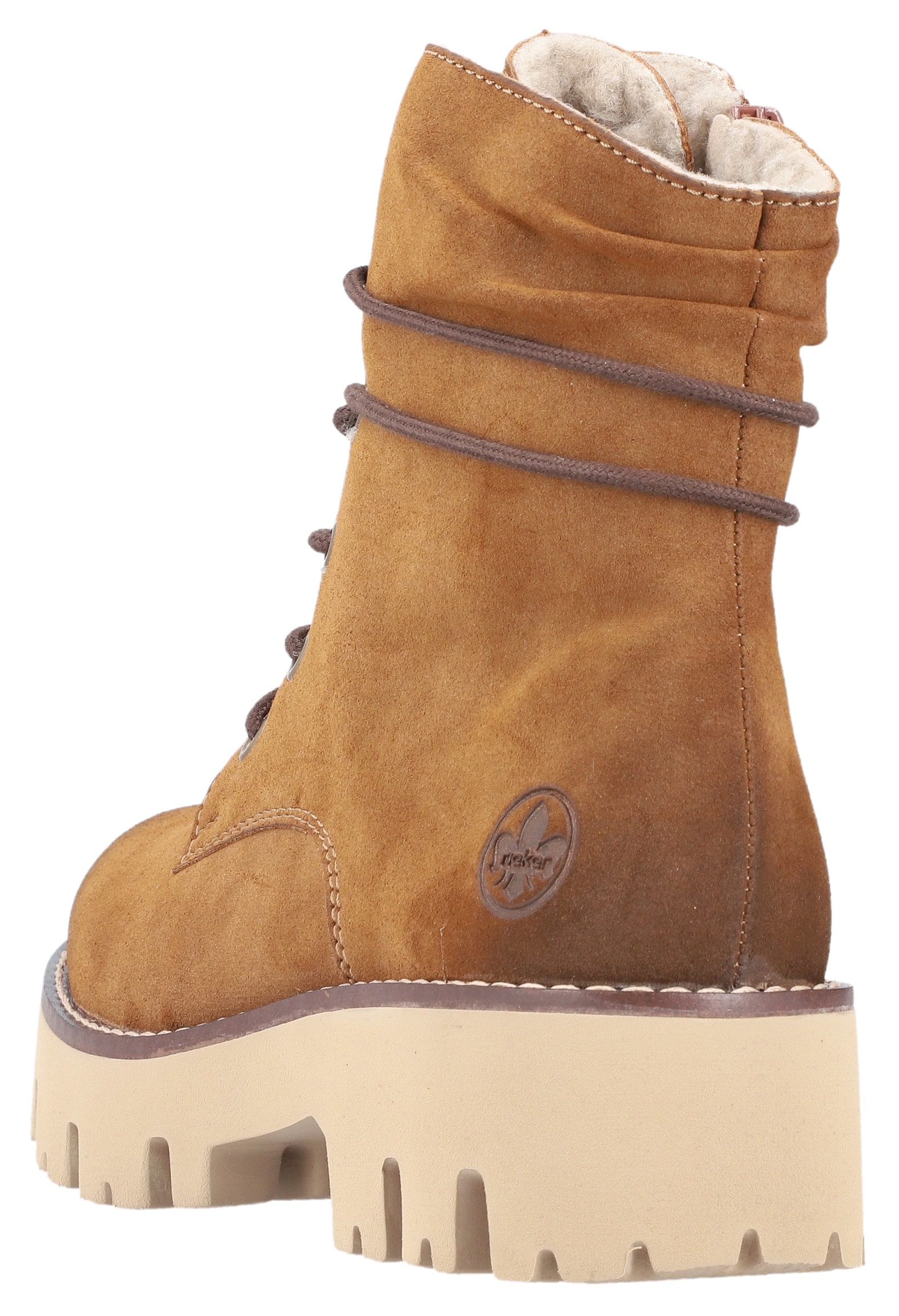 Rieker Winterstiefelette, Schnürboots, Winterboots, Profilsohle, mit Innenreißverschluss