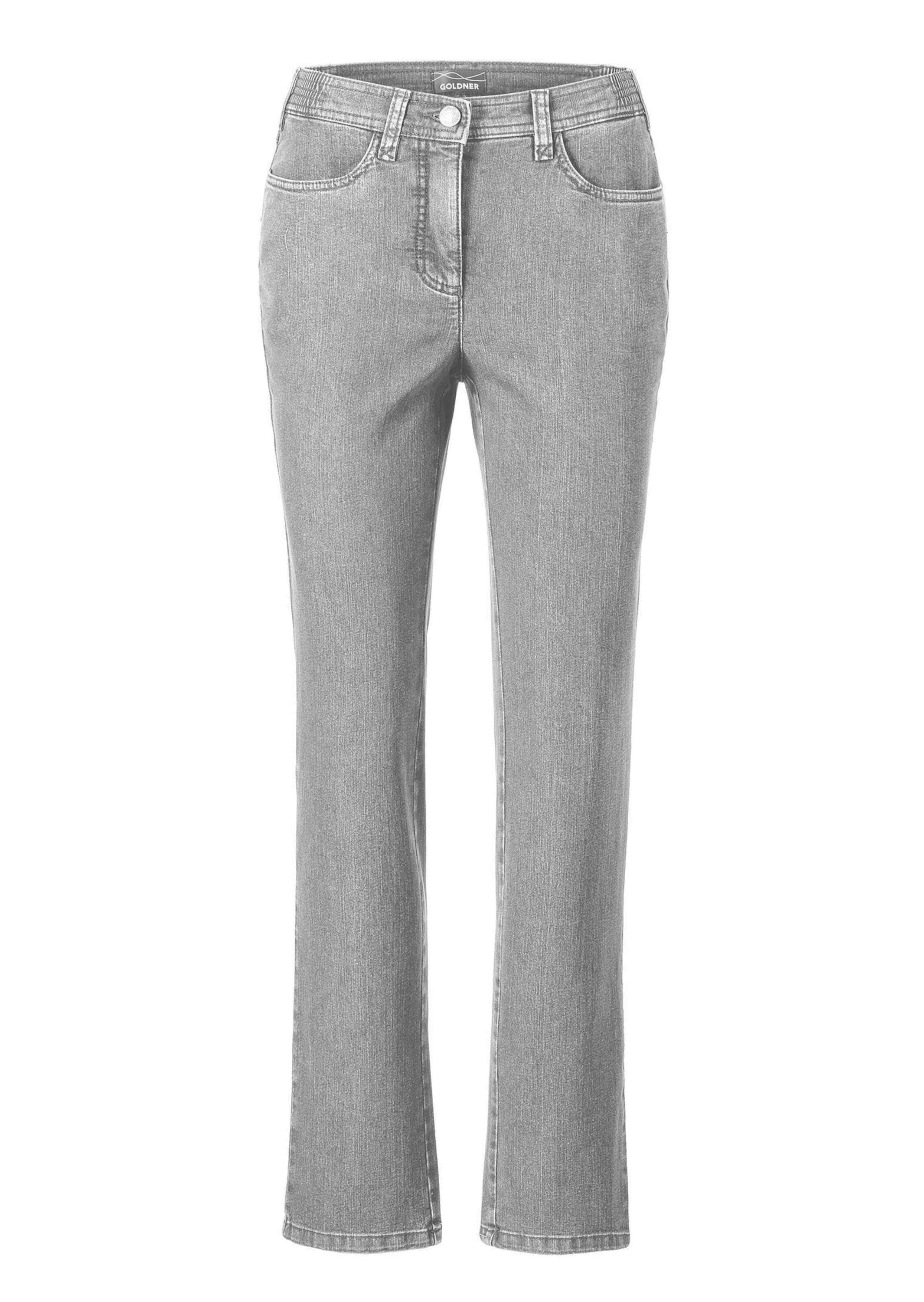 GOLDNER Regular-fit-Jeans "Denimhose mit Stretchkomfort" Ohne