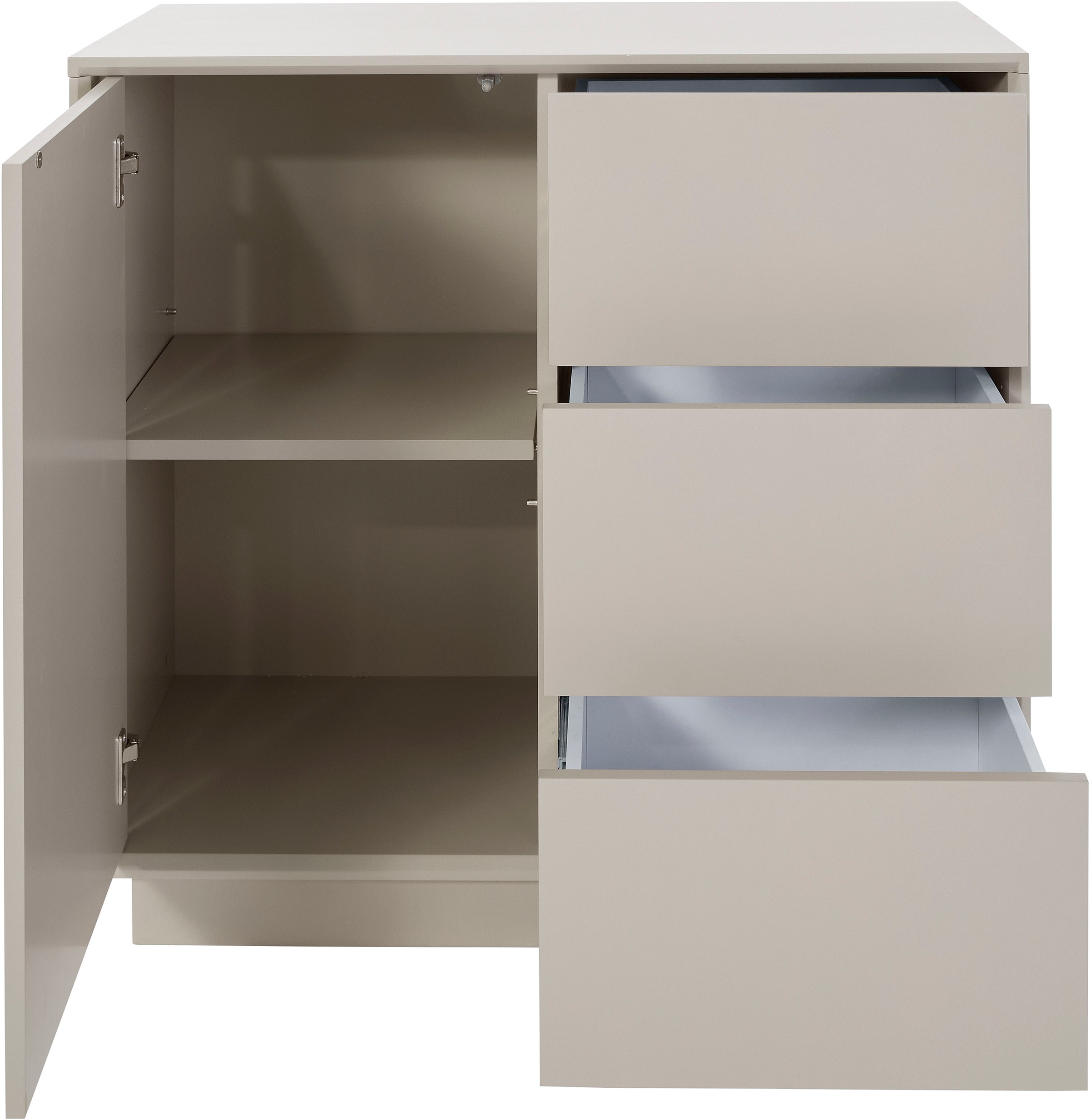 homsy by Ana Johnson Sideboard »Storvia« seidenmatte Lackierung, geräuschlose Soft-Close-Schubladen, B 85 cm