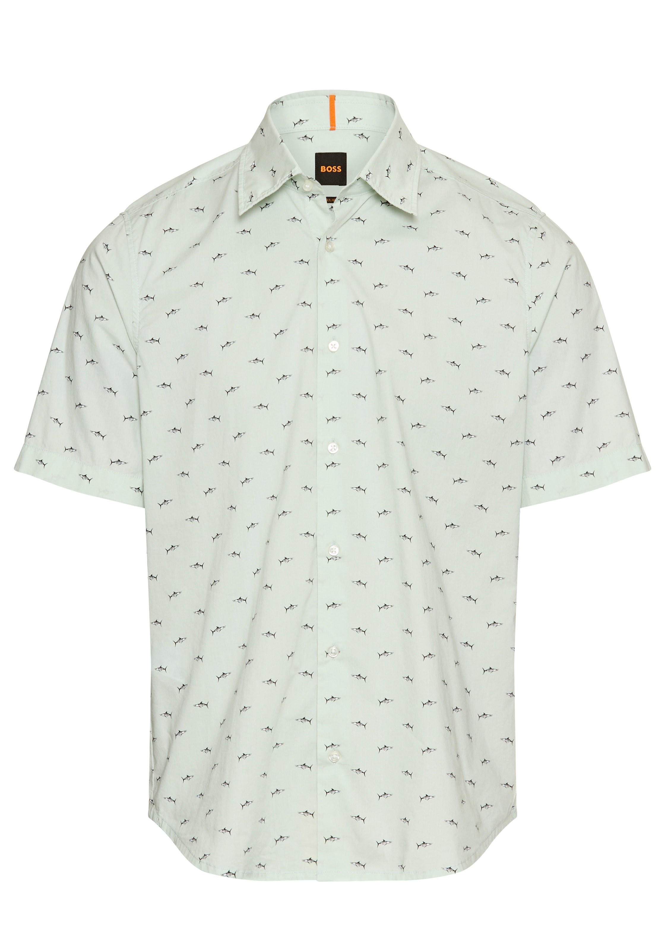 BOSS ORANGE Kurzarmhemd "Rash", mit durchgehenden Logoprint günstig online kaufen