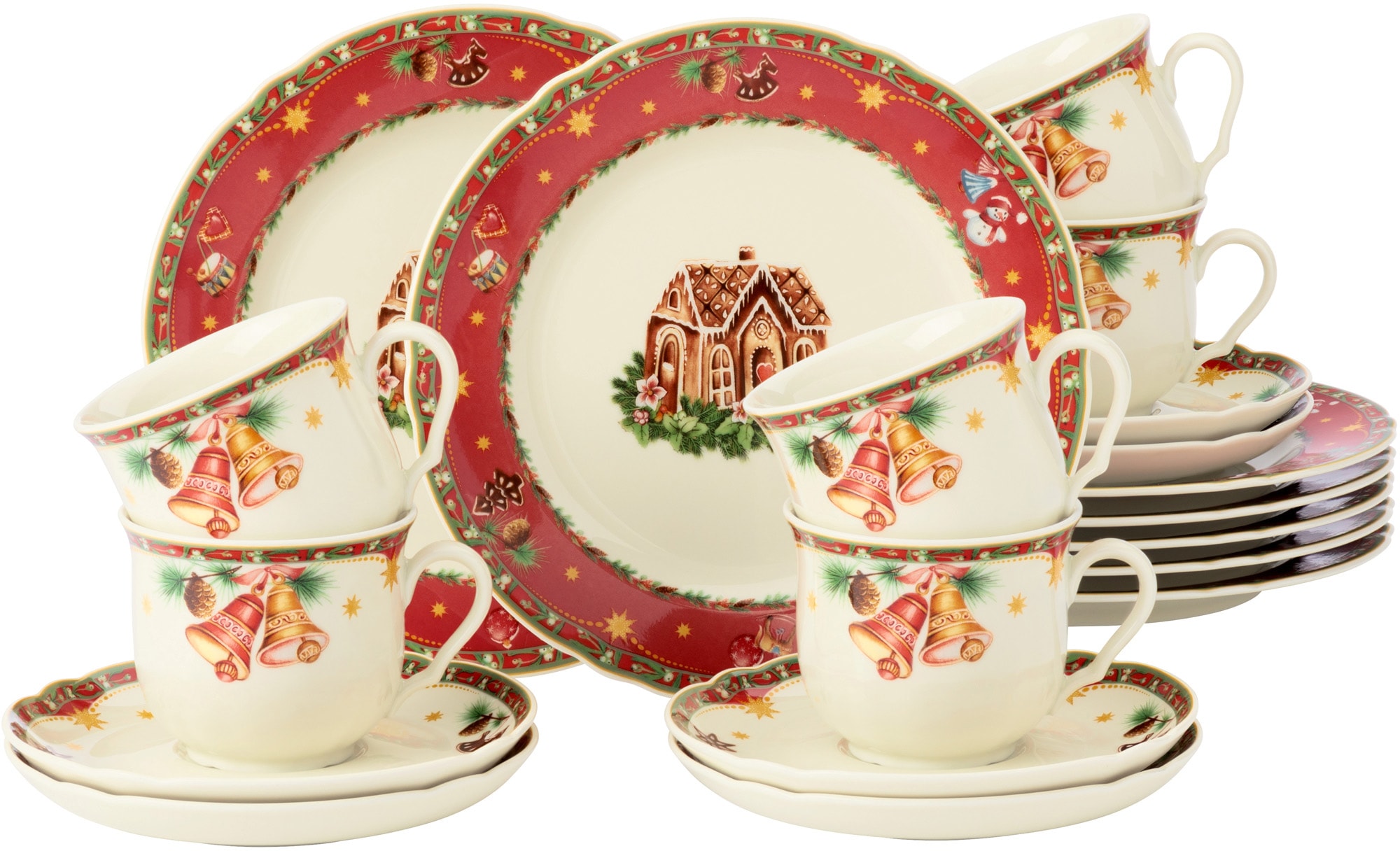 Seltmann Weiden Kaffeeservice "Geschirr-Set, Weihnachten, Advent, Service M günstig online kaufen