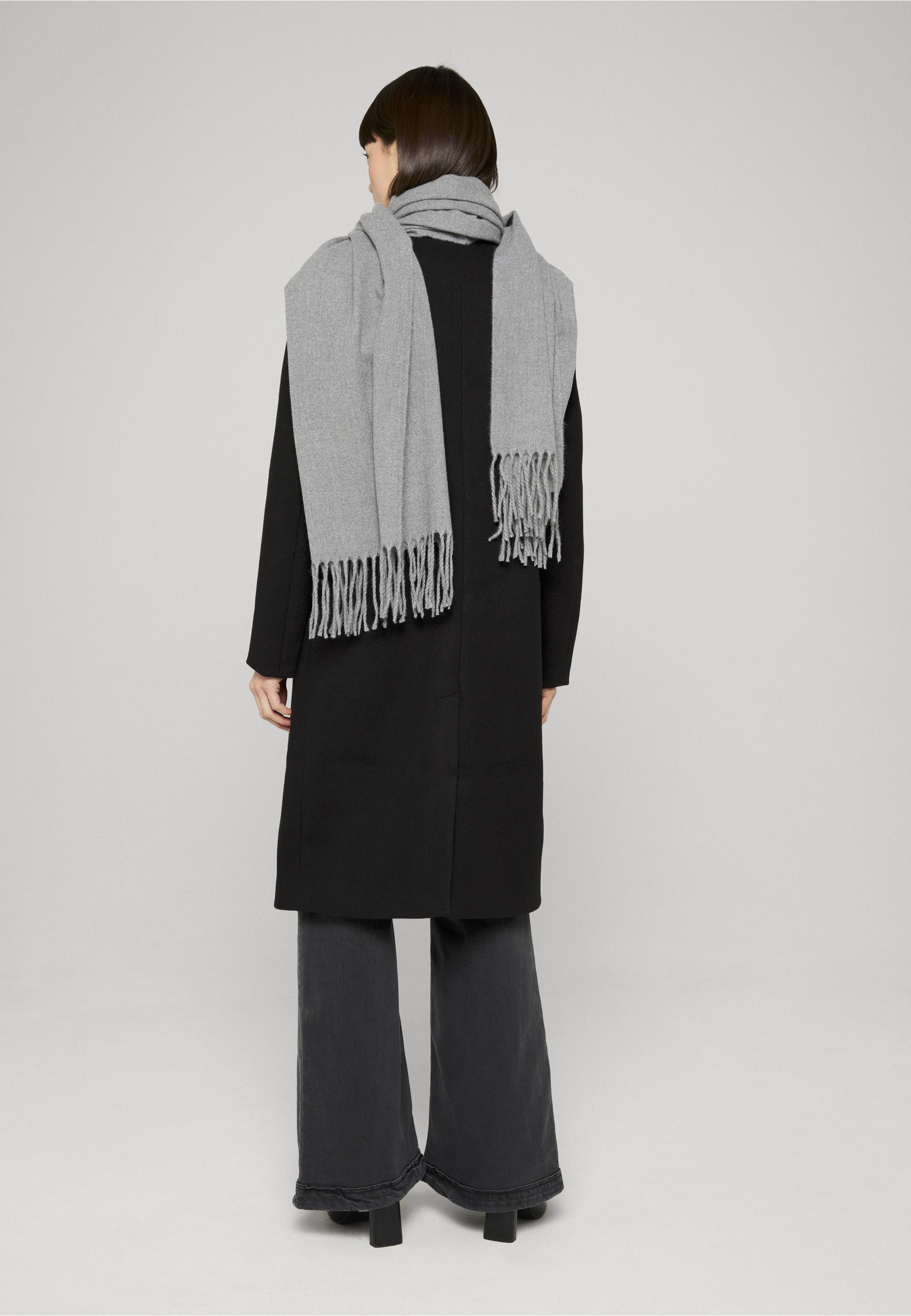 Urban Classics Ladies Basic Coat Black Size L 3