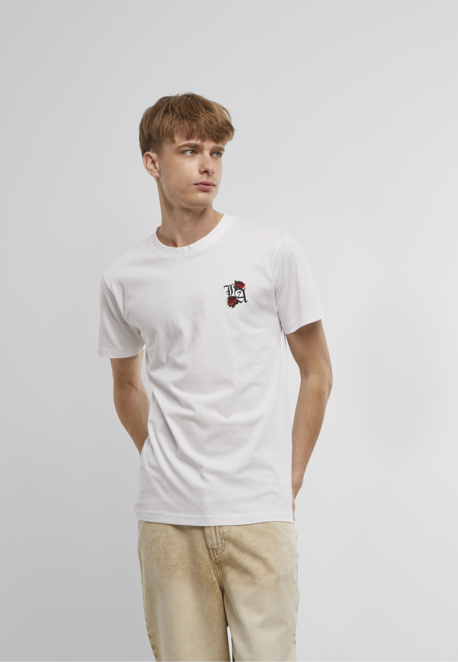 MisterTee T-Shirt »MisterTee LA Roses EMB Tee« 1 Stk.