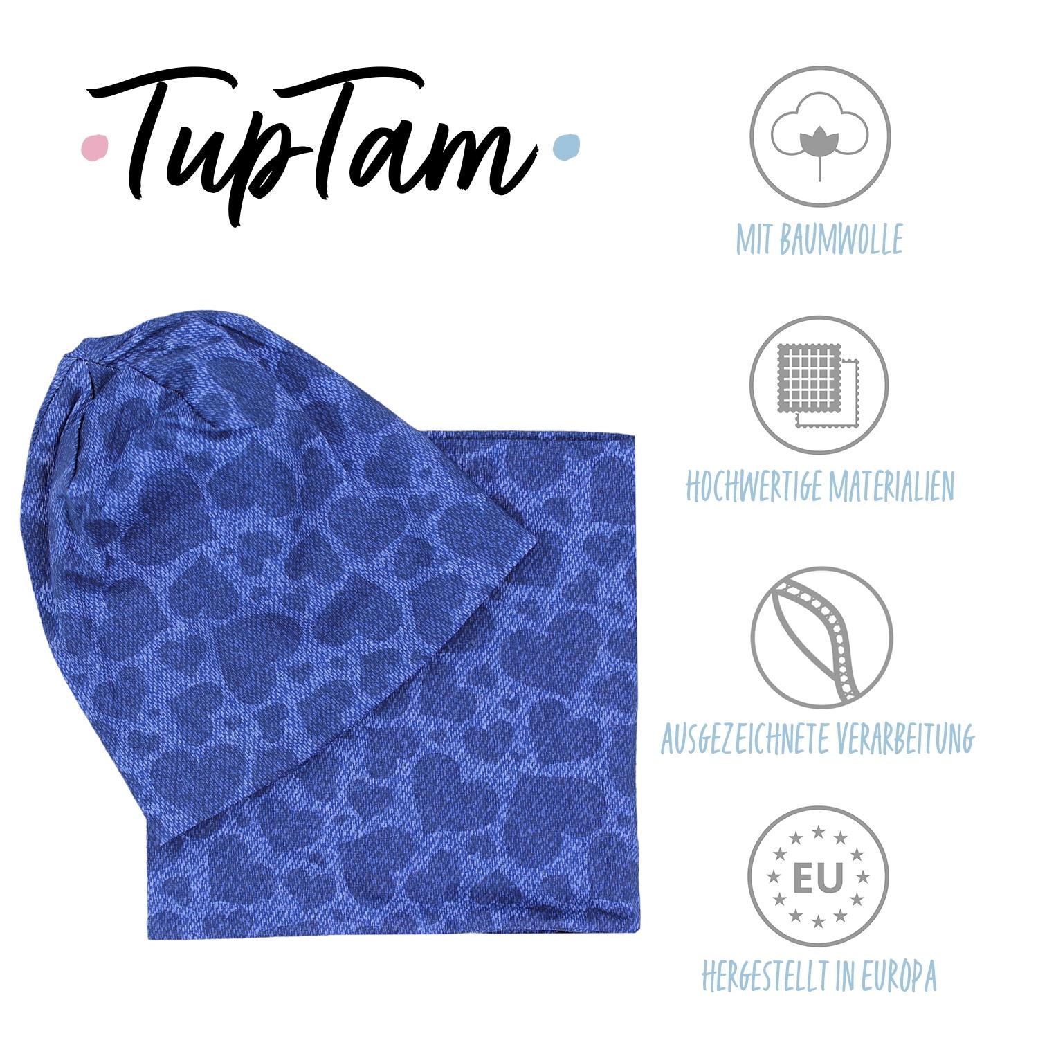 TupTam Beanie »Mütze Unisex Kinder Beanie Mütze Schlauchschal Set«