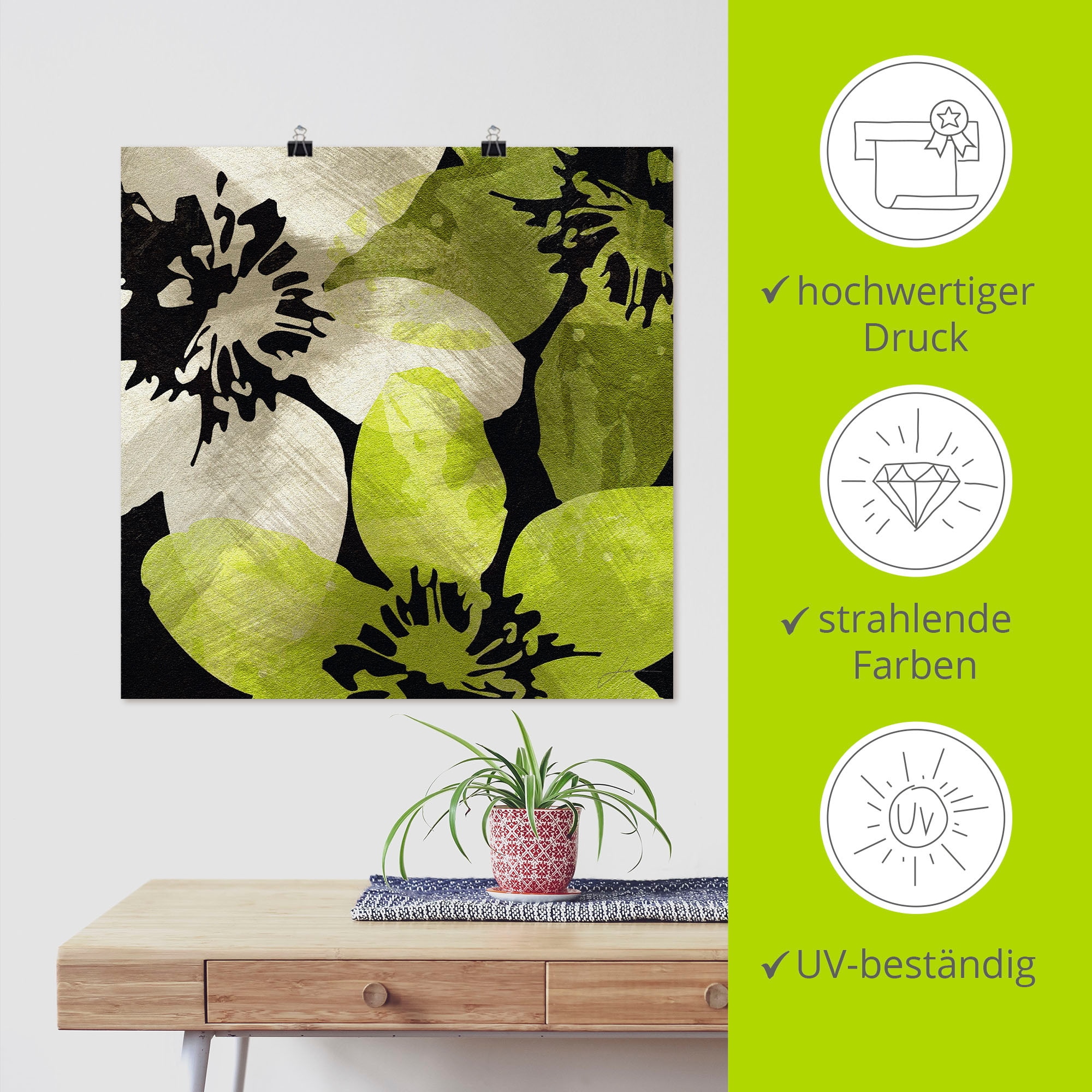 Artland Wandbild »Blüten V«, Blumen, (1 St.), als Alubild, Outdoorbild, Leinwandbild, Poster in verschied. Größen