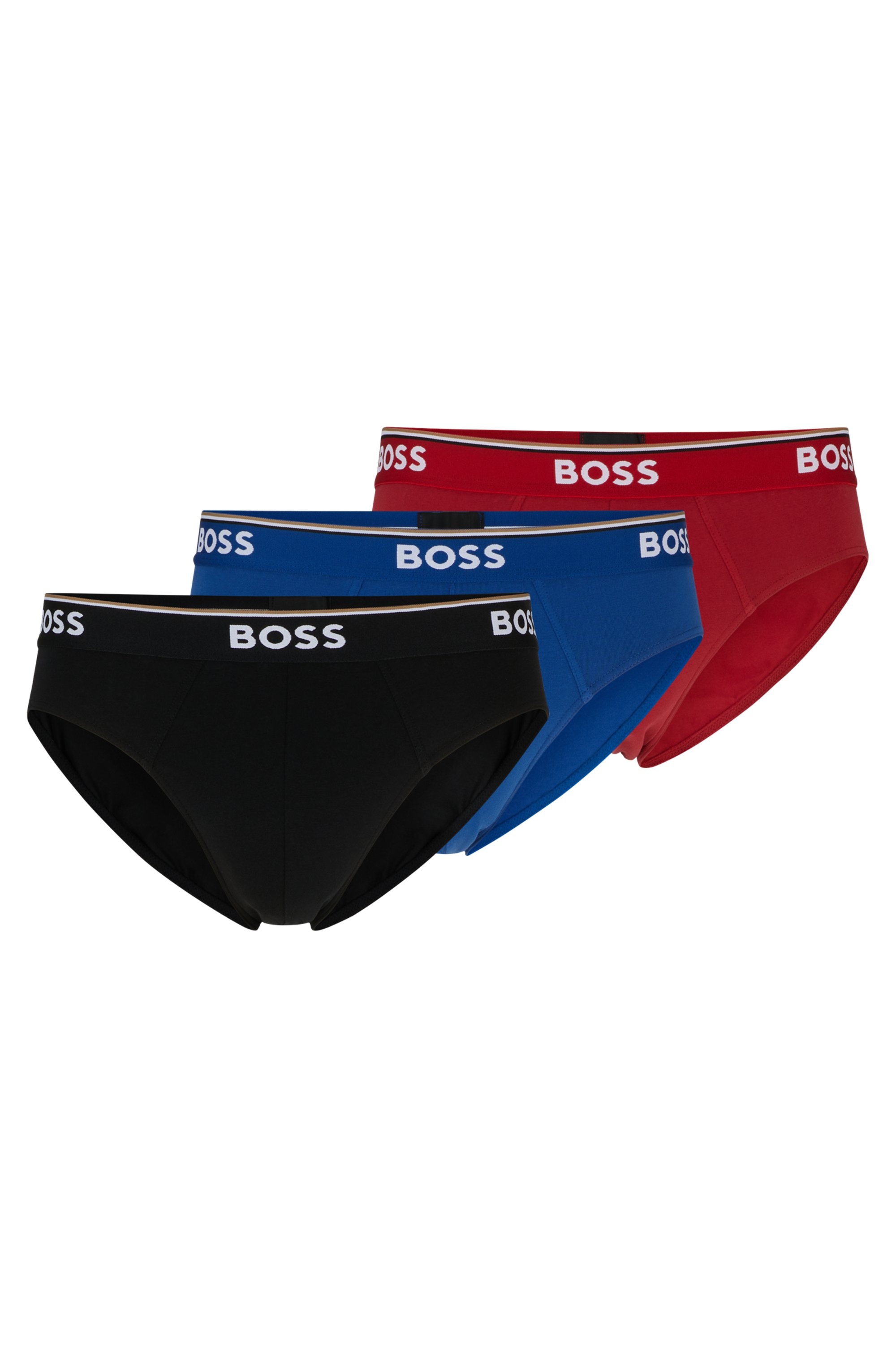 BOSS Slip "Brief 3P Power", 3 Stk. Elastikbund mit Logo günstig online kaufen