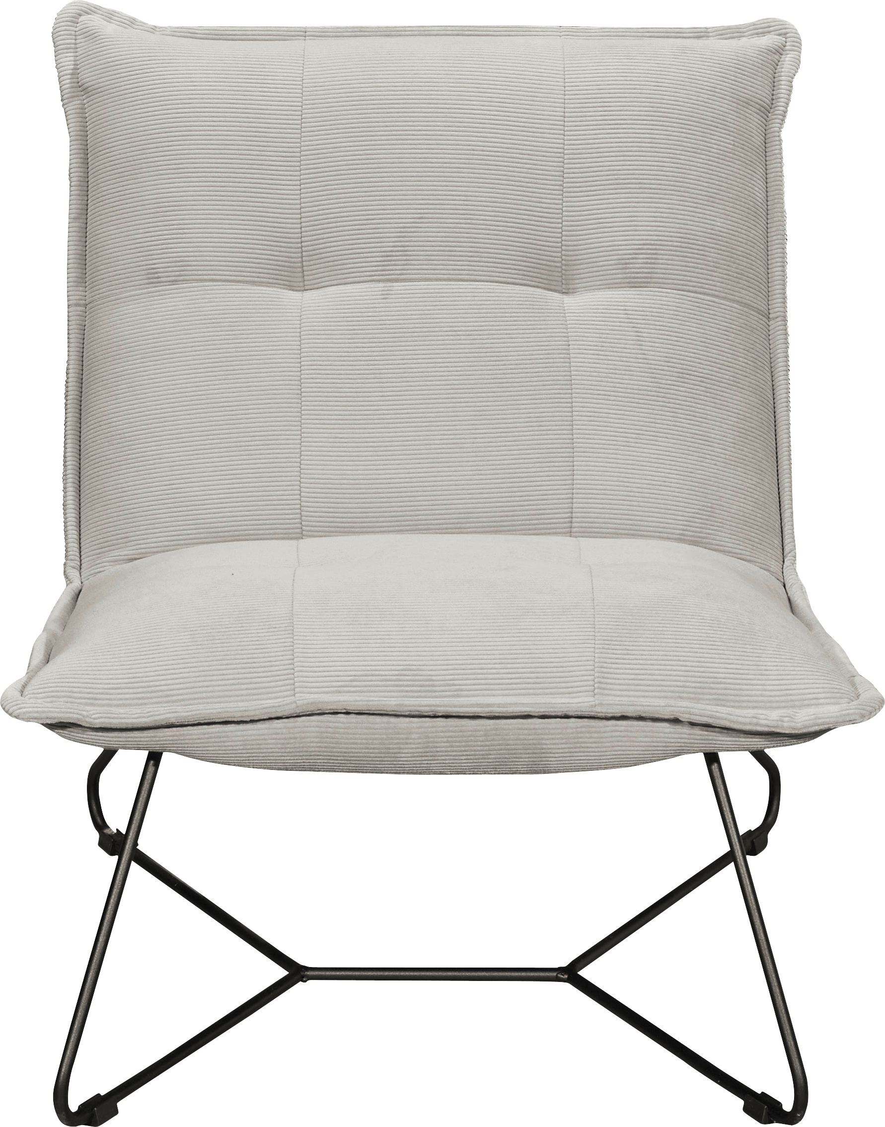 ED EXCITING DESIGN Sessel "Vico" mit Design-Gestell aus schwarzem Metall, i günstig online kaufen