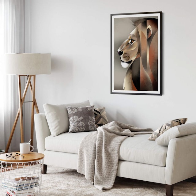 Wall-Art Poster »Lion«, Löwen, (1 St.), Poster, Wandbild, Bild, Wandposter  kaufen | BAUR