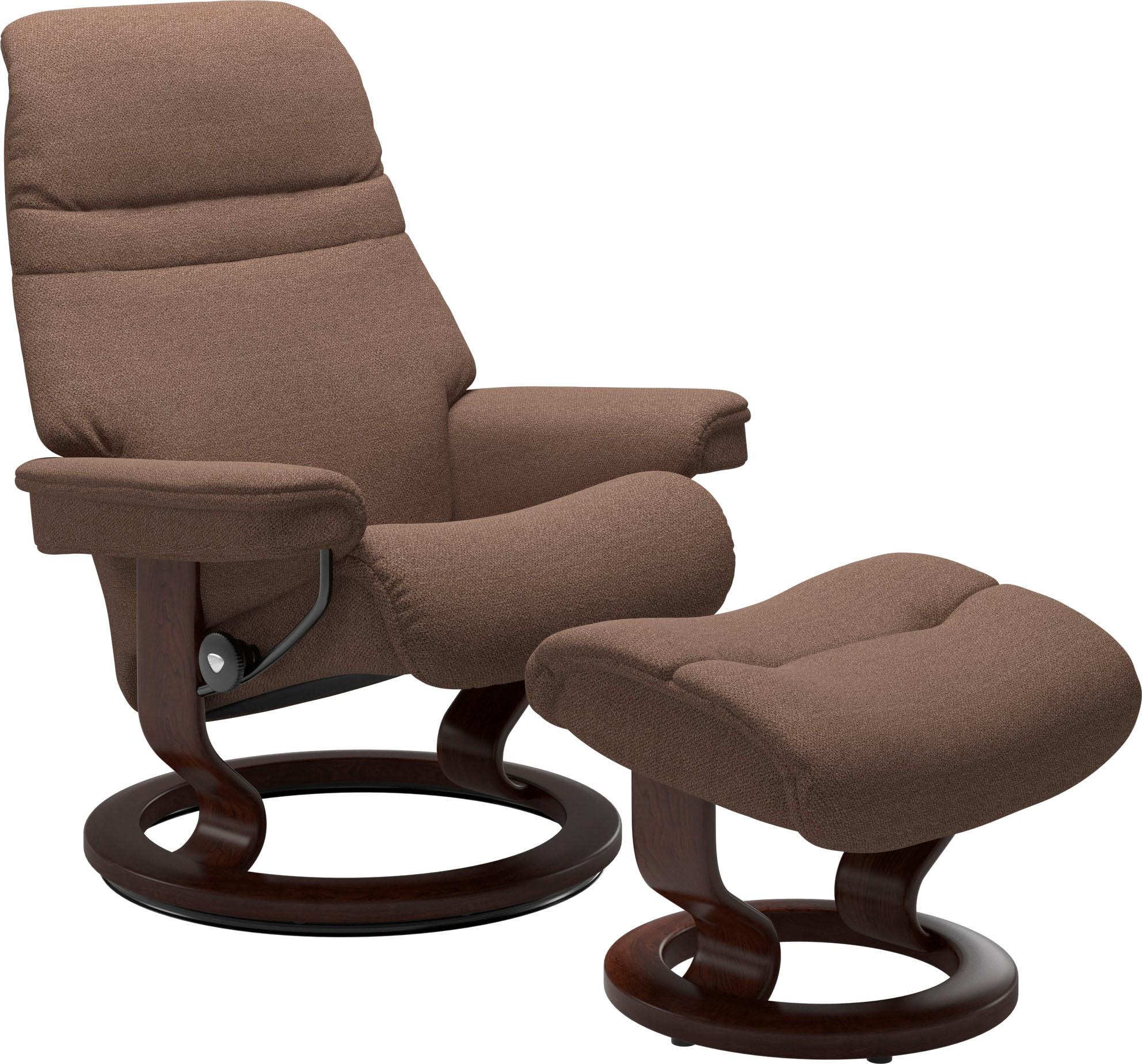 Stressless Fußhocker "Sunrise", mit Classic Base, Gestell Braun