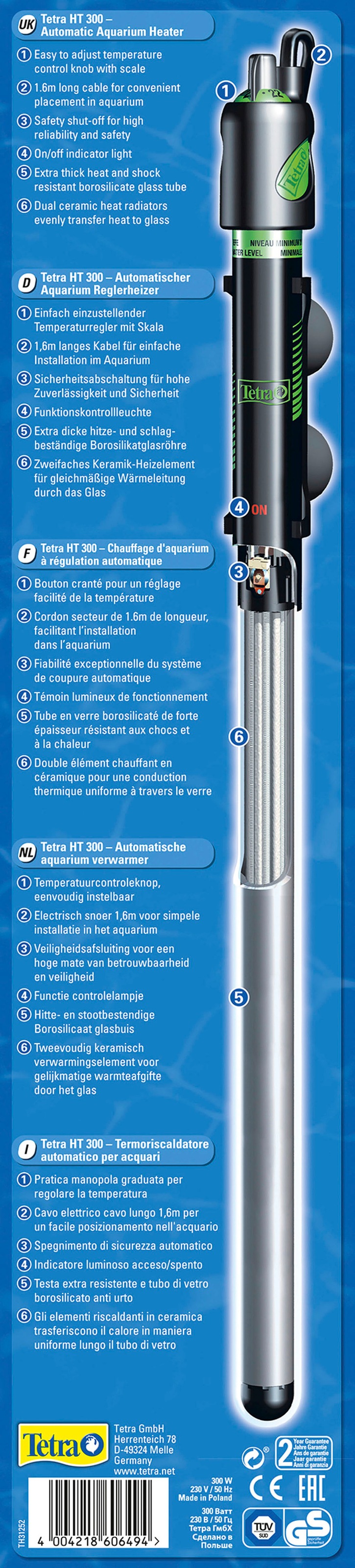 Tetra Regelheizer »HT 300«, fü Aquariengröße von 300-450 l