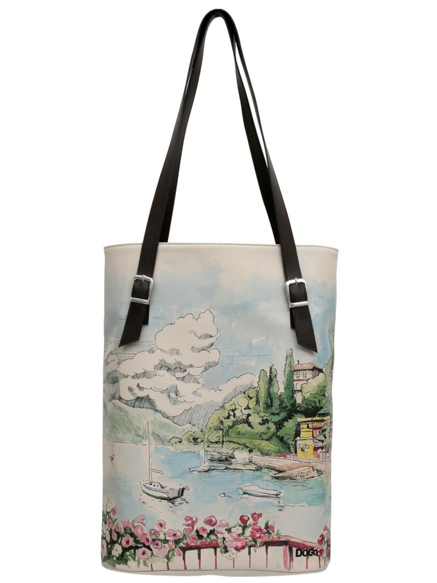 DOGO Umhängetasche "Damen Tall Bag Lago di Como Vegan Damen Handtaschen (Fa günstig online kaufen