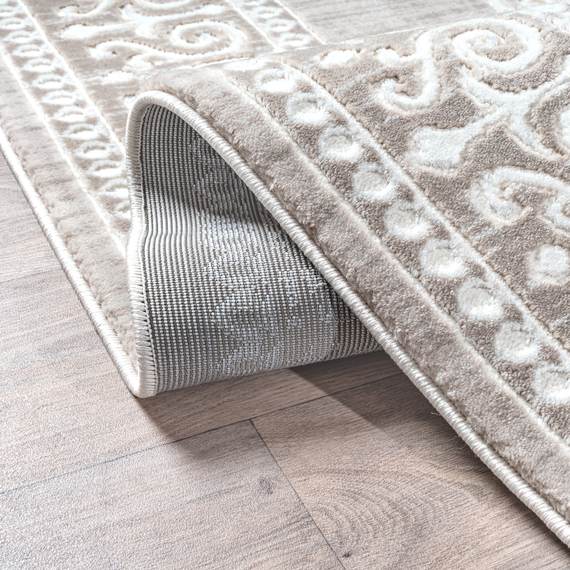 Sanat Teppich »Harmony 3204 , auch als Läufer und rund« rechteckig 12 mm Höhe Wohnzimmer, Kurzflor, modern,  Orient Optik, Schlafzimmer